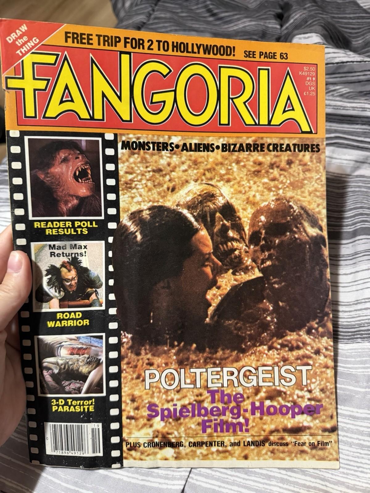 Fangoria #19 May 1982 Spielberg-Hooper “Poltergeist” Cover WATER DAMAGE