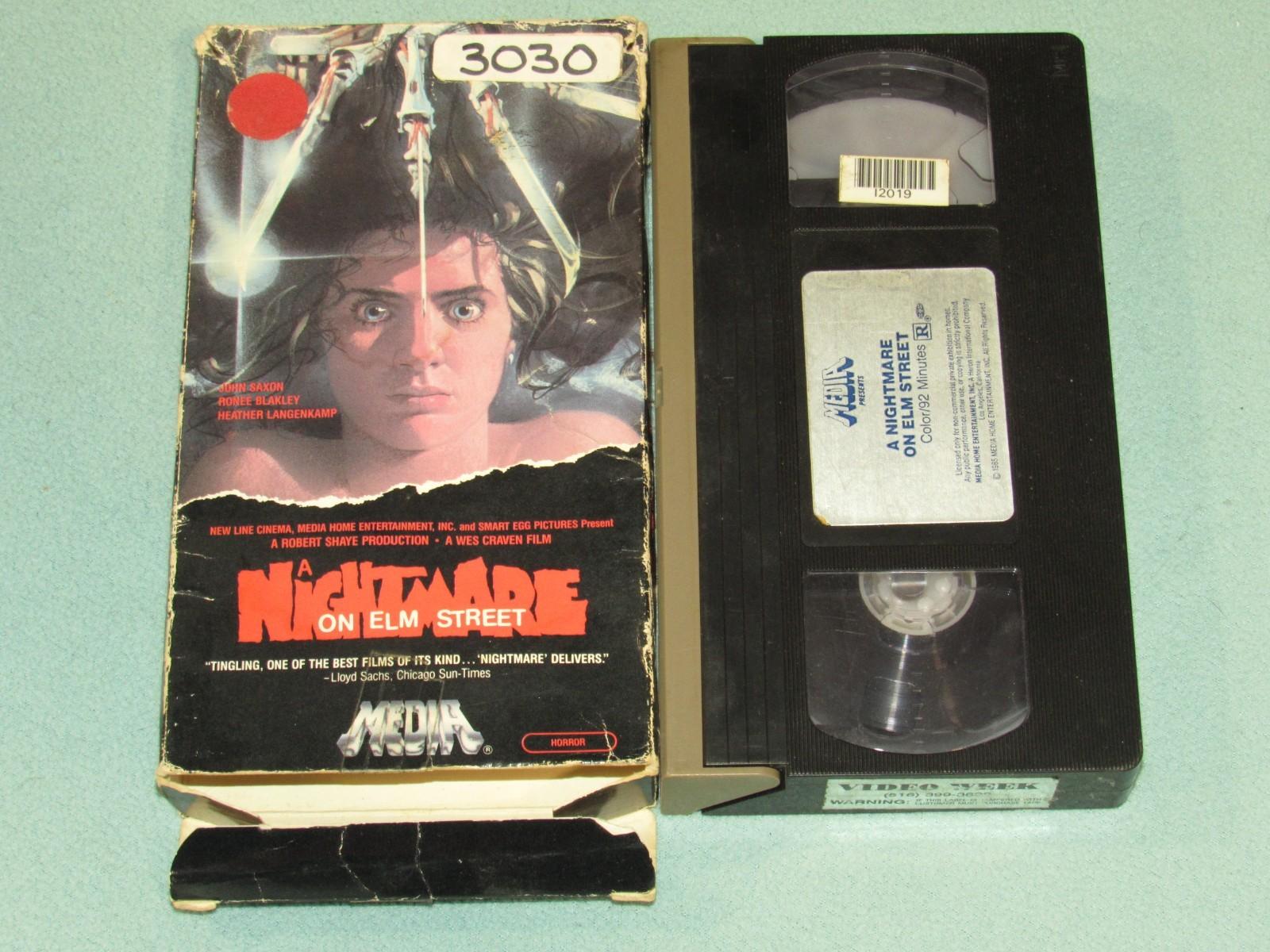 A NIGHTMARE ON ELM STREET (VHS, 1985) ~Rare, OOP!~ Media 1st Release ~WES CRAVEN