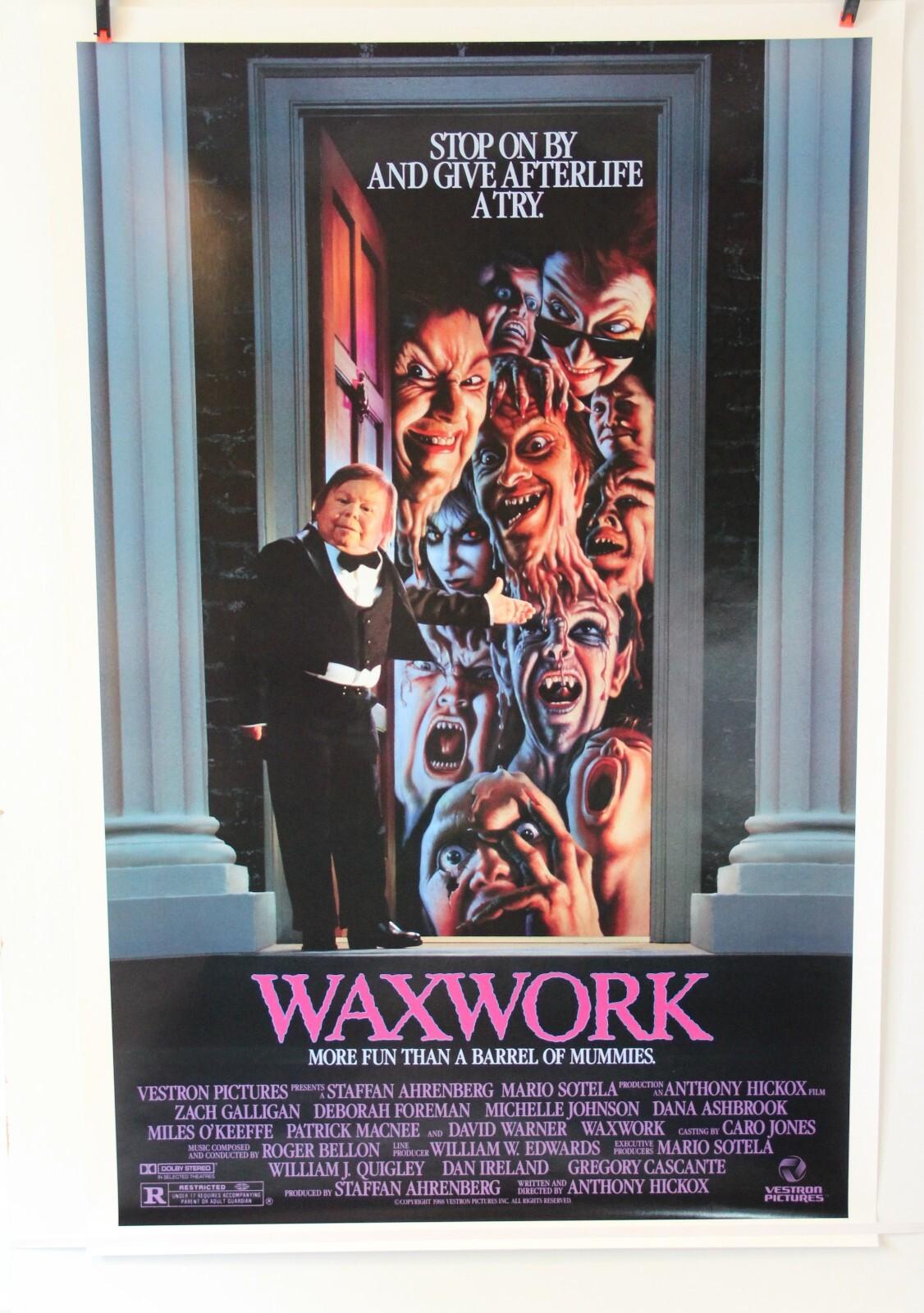 WAXWORK Original 1988 ROLLED 1-Sided 1-Sheet Movie Poster 27x41 Excellent Cond.