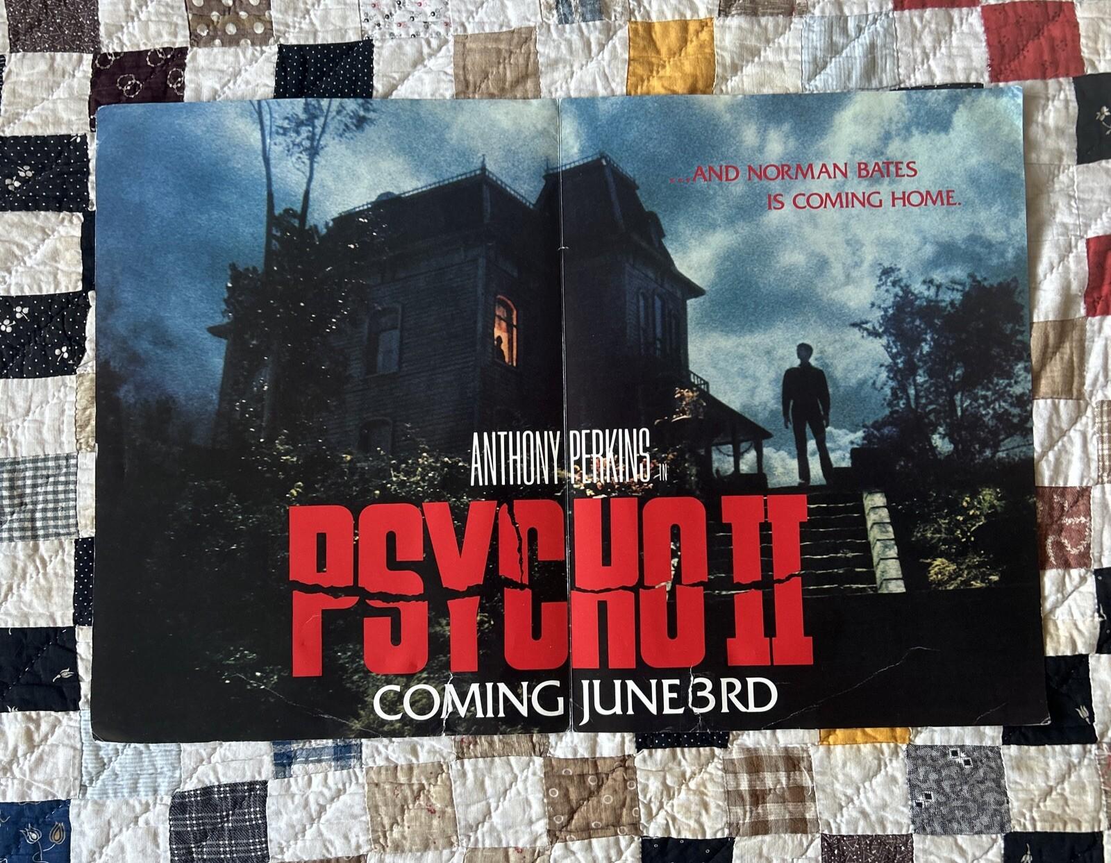 Psycho II, Rated R, 1982 Vintage original one sheet movie poster, Crime · Hor...