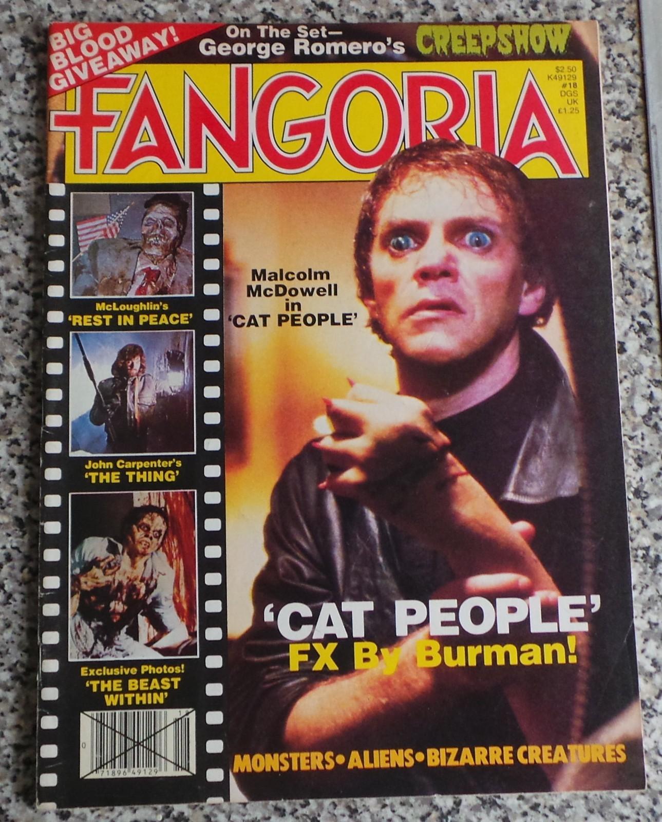 FANGORIA # 18 Apr 1982 Cat People Creepshow Carpenter The Thing Famous Monsters