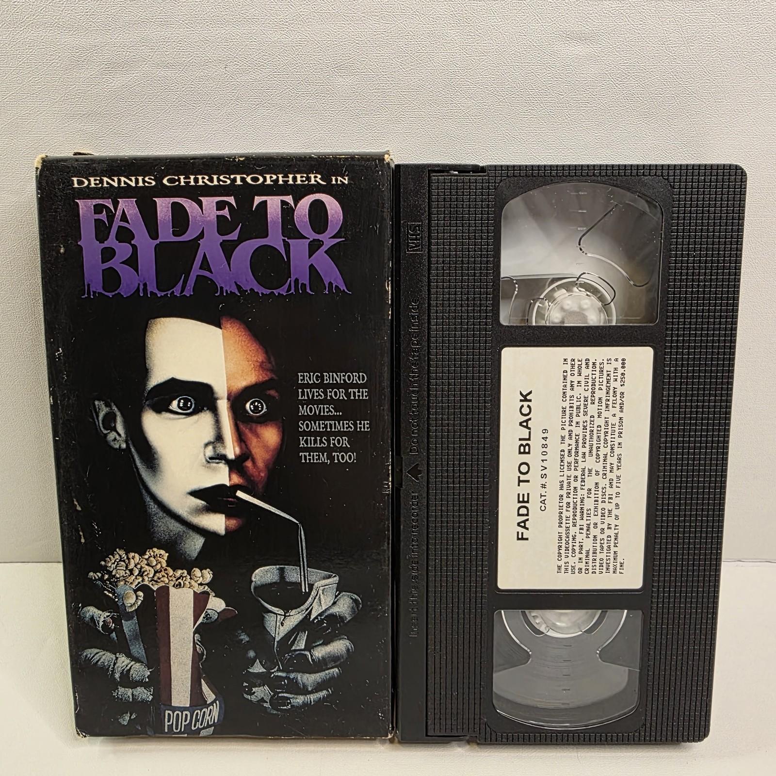 Fade to Black (VHS) Horror Movie Dennis Christopher 1980. Vintage 1980 Tape