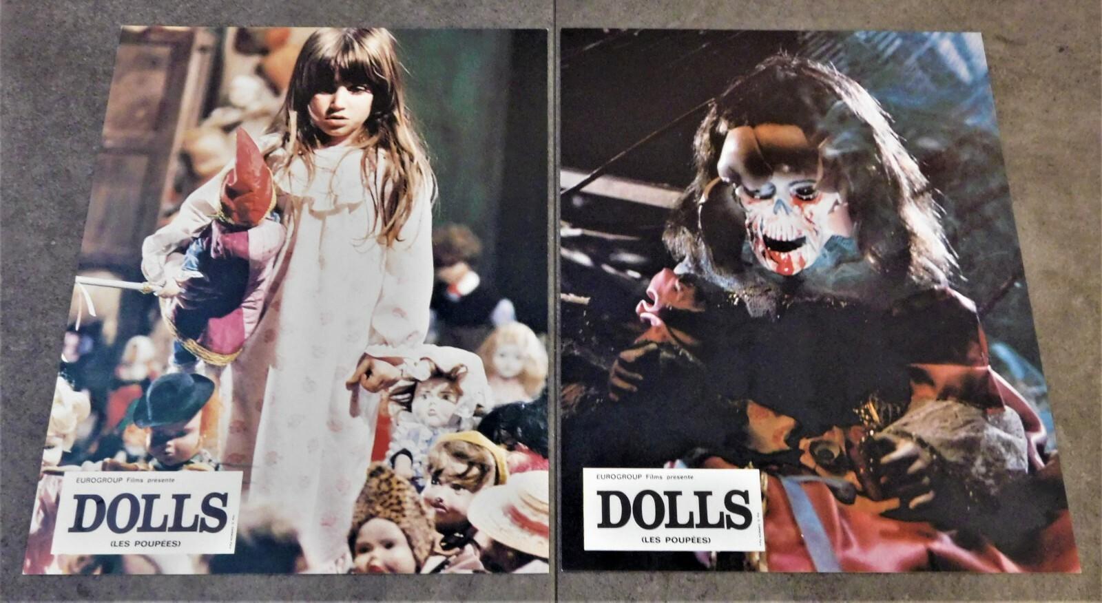 Dolls Original French Lobby Cards 8x10 1986 Stuart Gordon