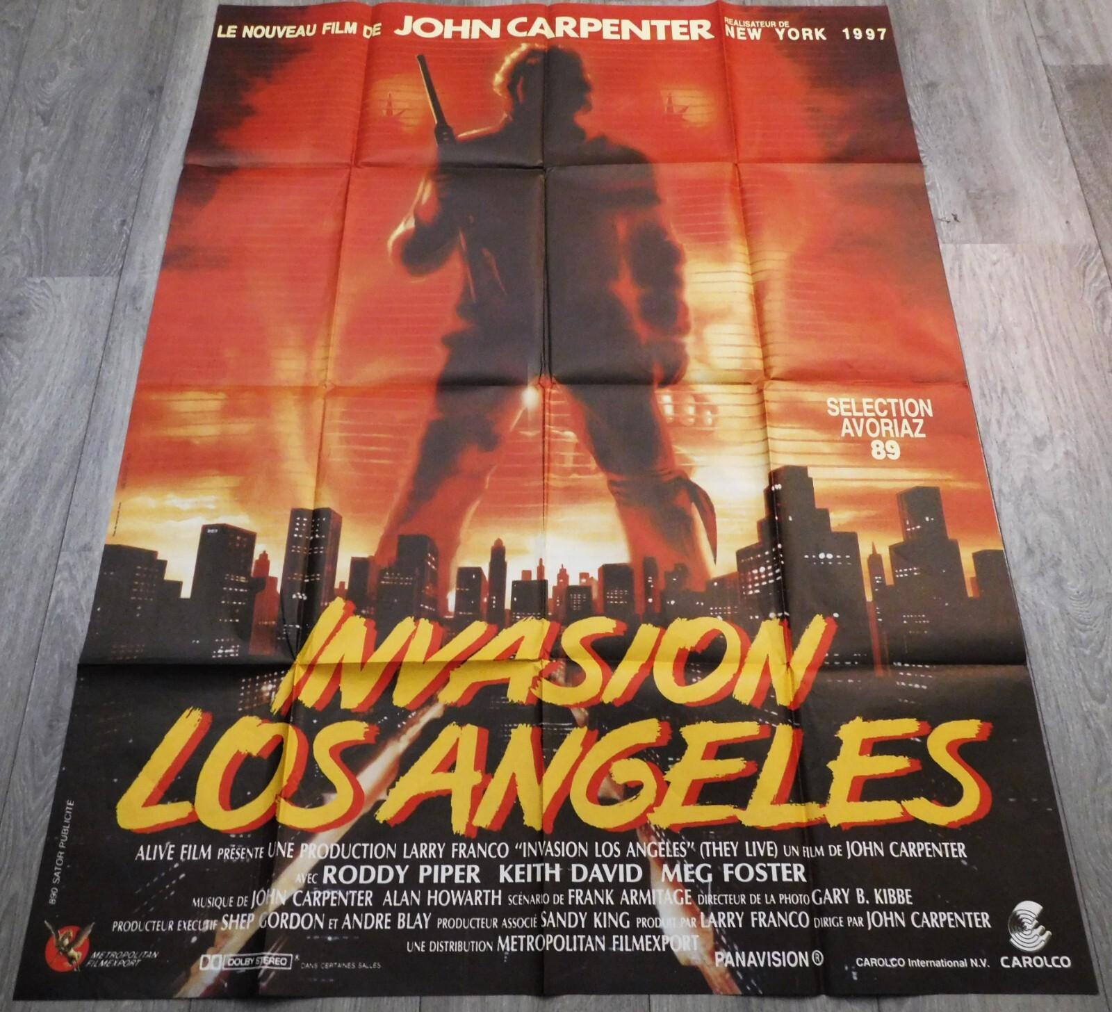 They Live French Movie Poster Original 47"63 1988 John Carpenter Roddy Piper