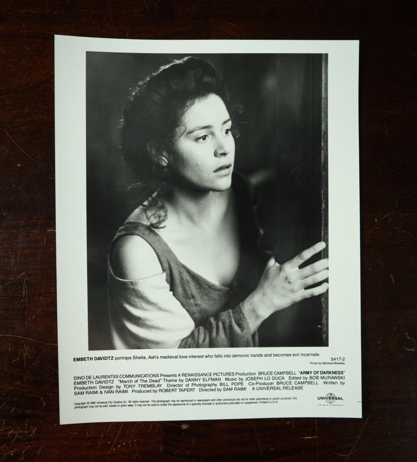 "Army of Darkness" (1992) movie press kit photo - Embeth Davidtz