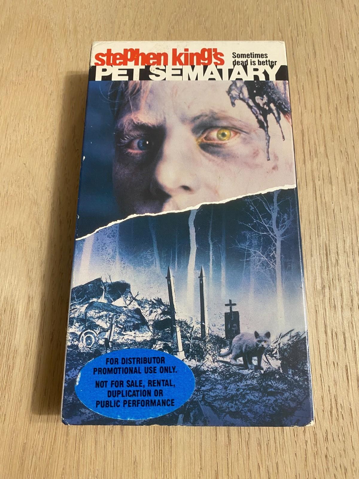 Pet Sematary VHS 1989 Screener Demo Promo Stephen King Horror Thriller Scary