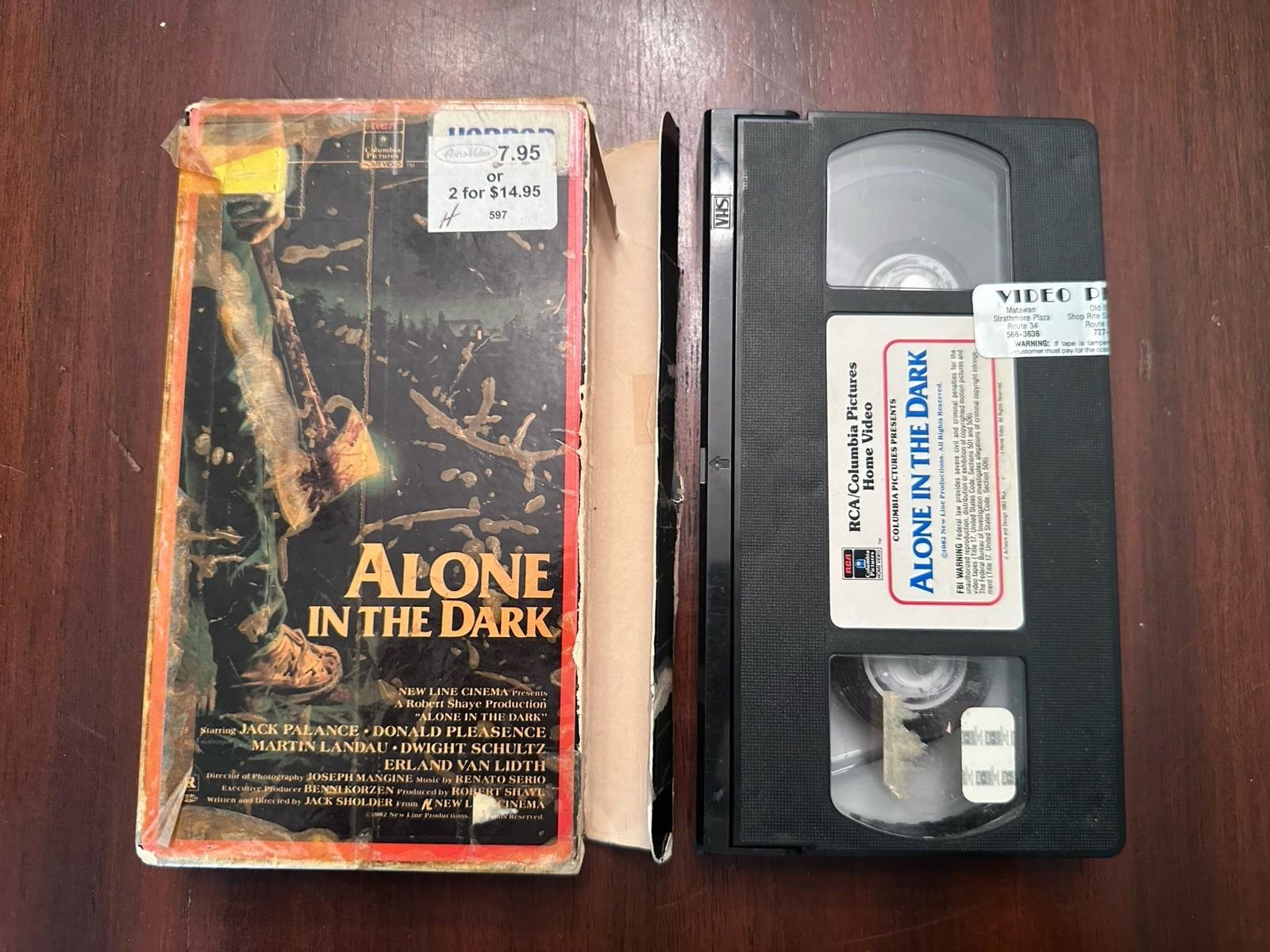 Alone in the Dark VHS Slasher Horror Donald Pleasant Landau Rare