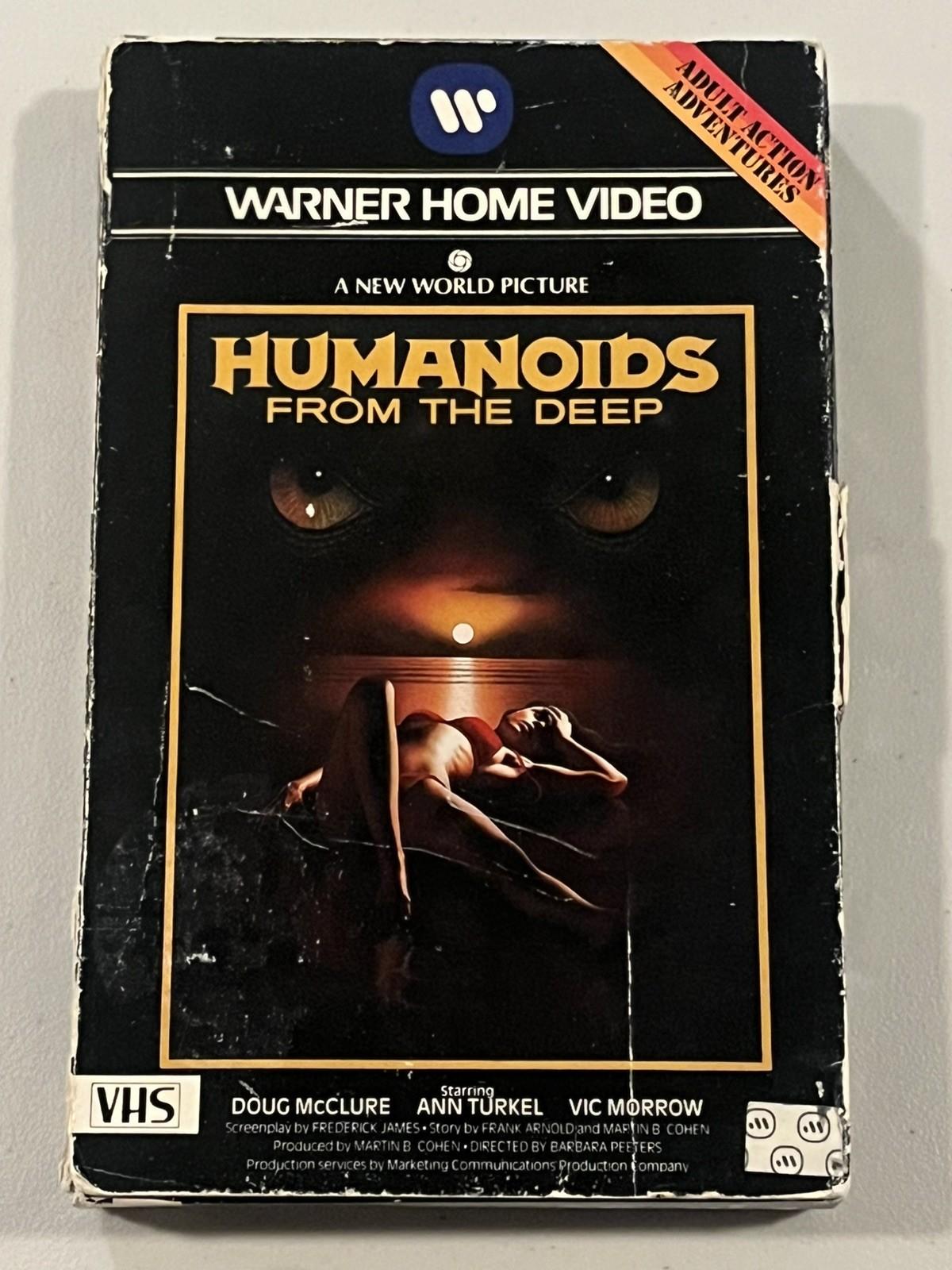 Humanoids From The Deep VHS Rare HTF Slipcover Version Warner Home Video
