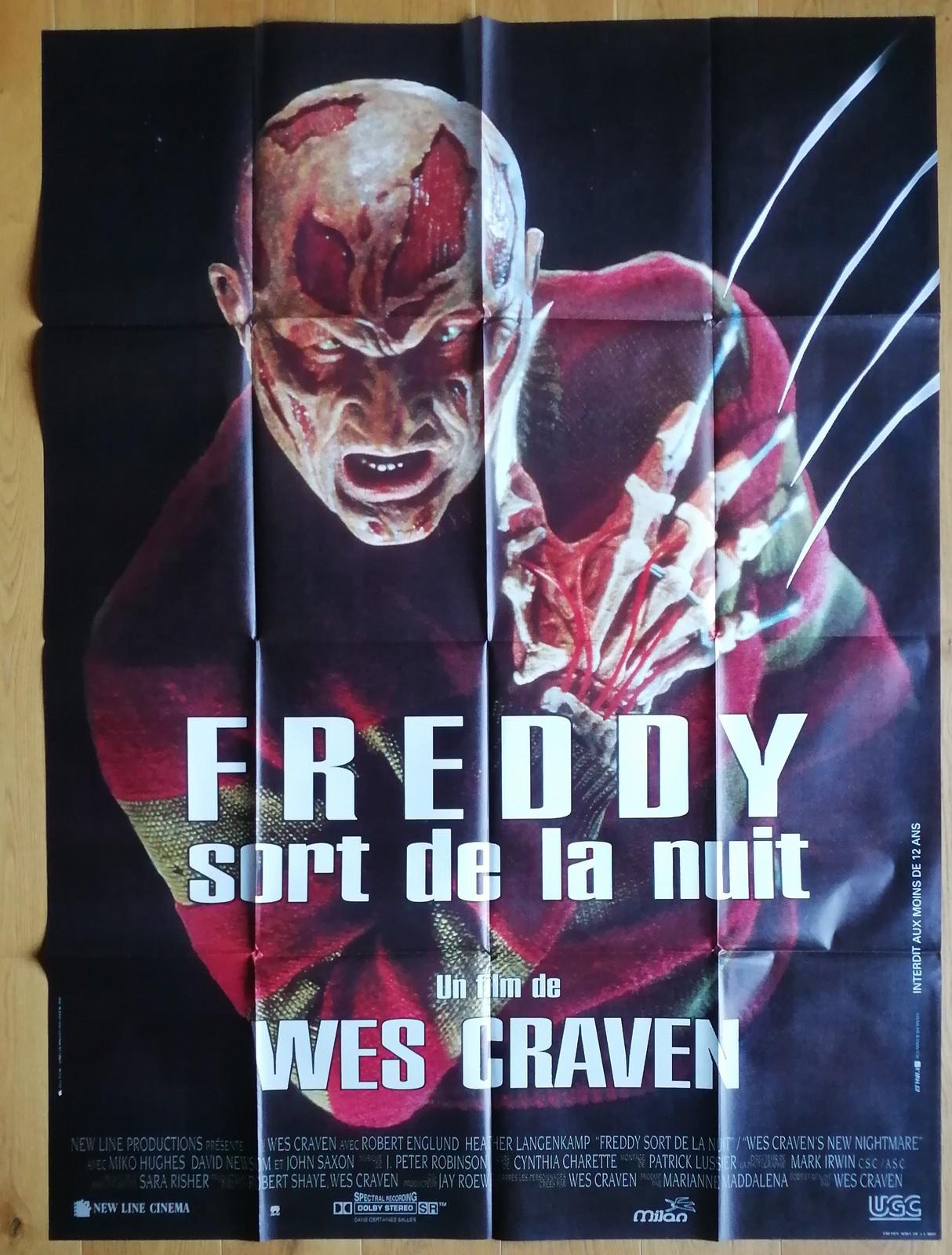 WES CRAVEN'S NEW NIGHTMARE horror original french movie poster 63x47 '94