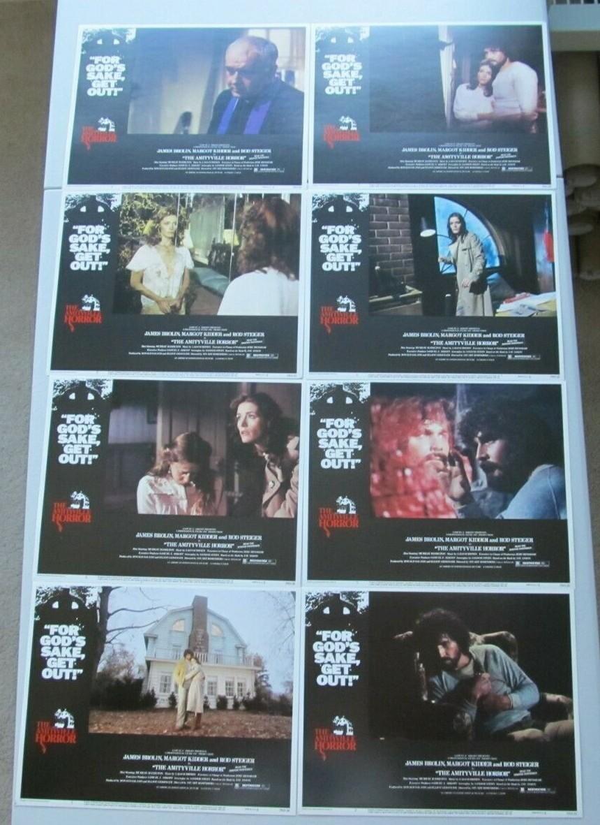THE AMITYVILLE HORROR ORIGINAL 11X14 LOBBY CARD SET OF 8 JAMES BROLIN 1979 