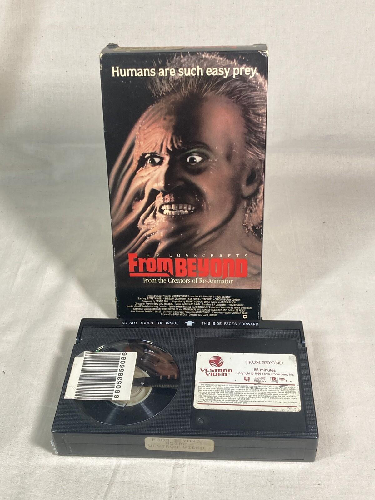 From Beyond Betamax Beta Tape - Vestron Video - 1986 Horror - Not VHS - HP Love