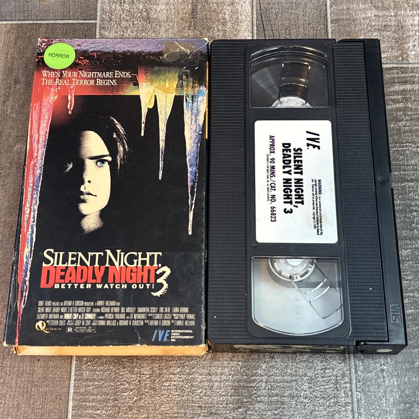 Silent Night Deadly Night 3 Better Watch Out! VHS Horror 1989 IVE Great Cond 