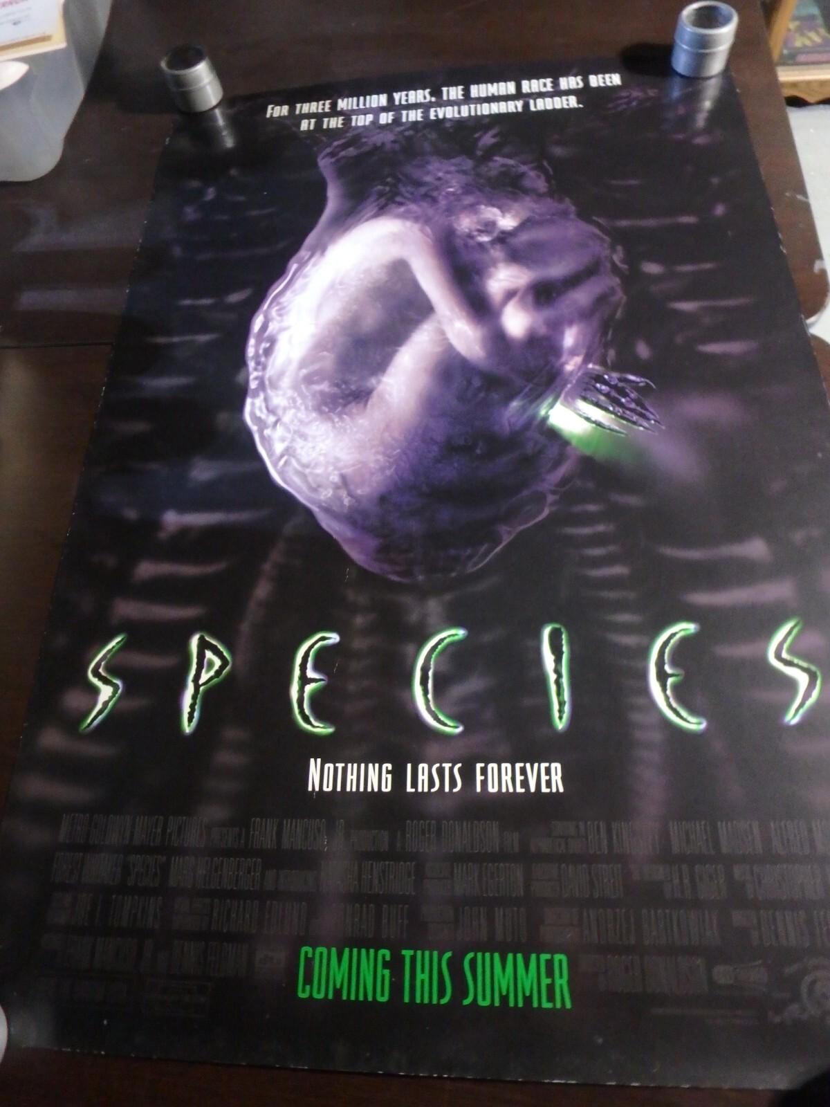 "SPECIES" 1995 ORIGINAL ADVANCE ONE SHEET POSTER !