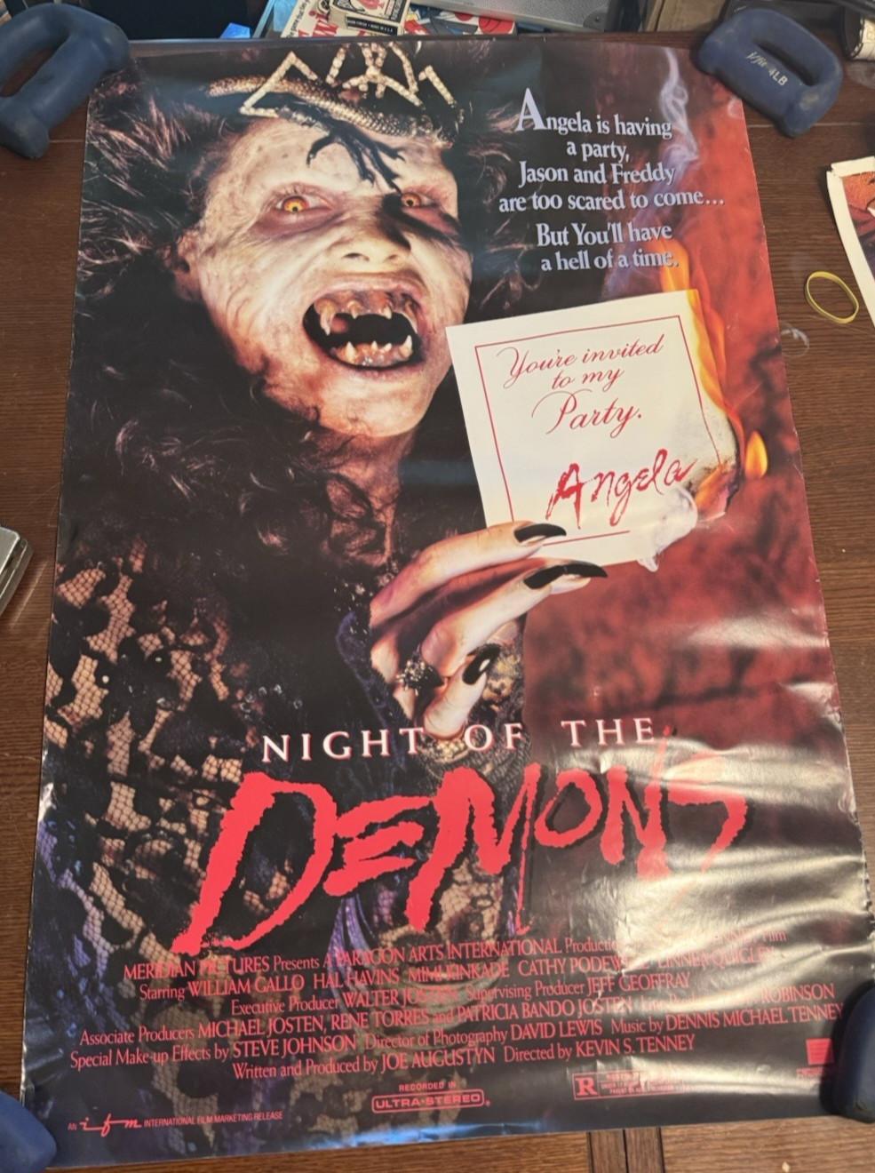 1988 "Night of the Demons" Theatrical Poster- Very Collectible! - SHIPS4FREE2US!