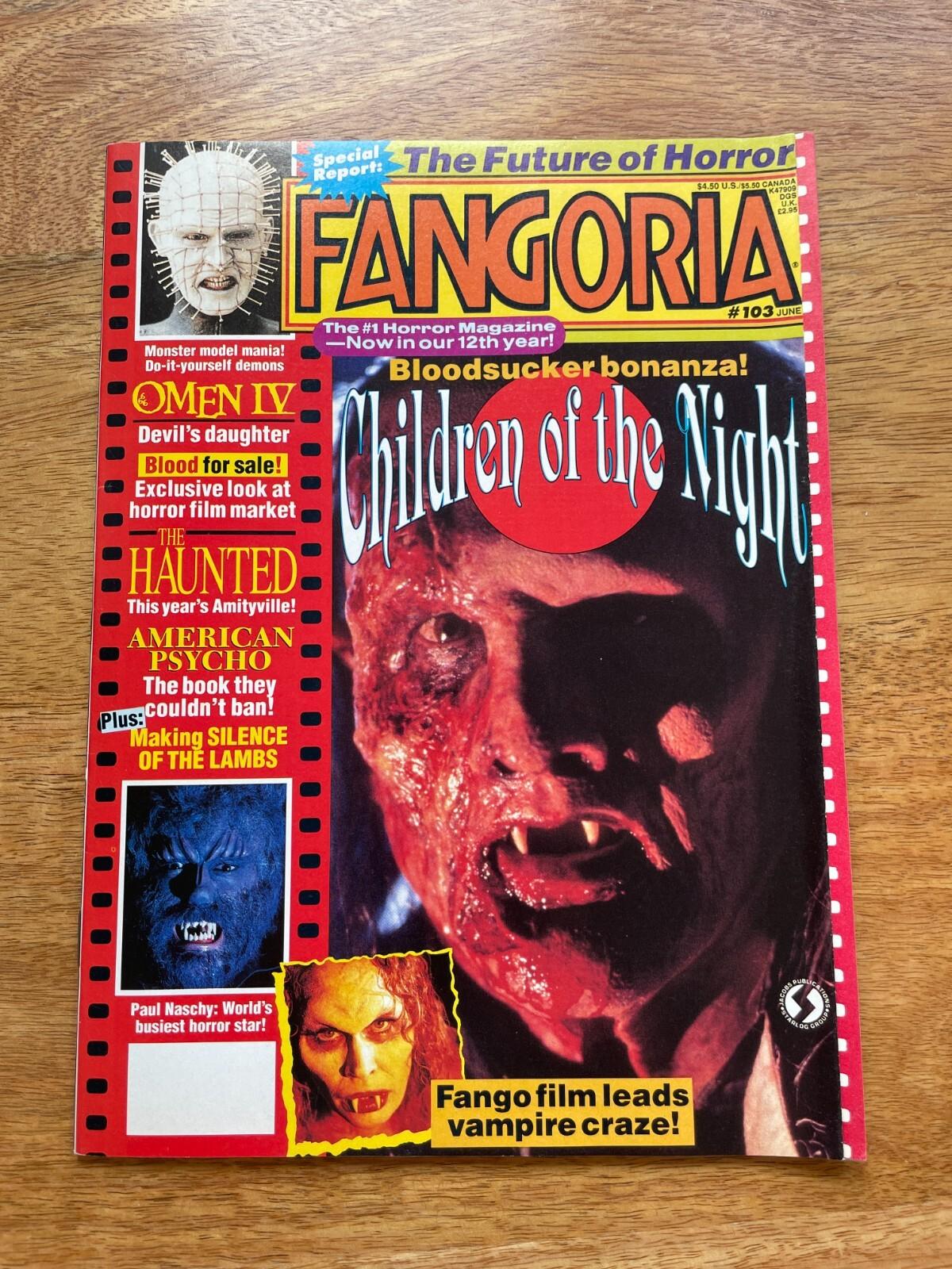 Fangoria - Issue #103 - Children of the night - VGC - Rare