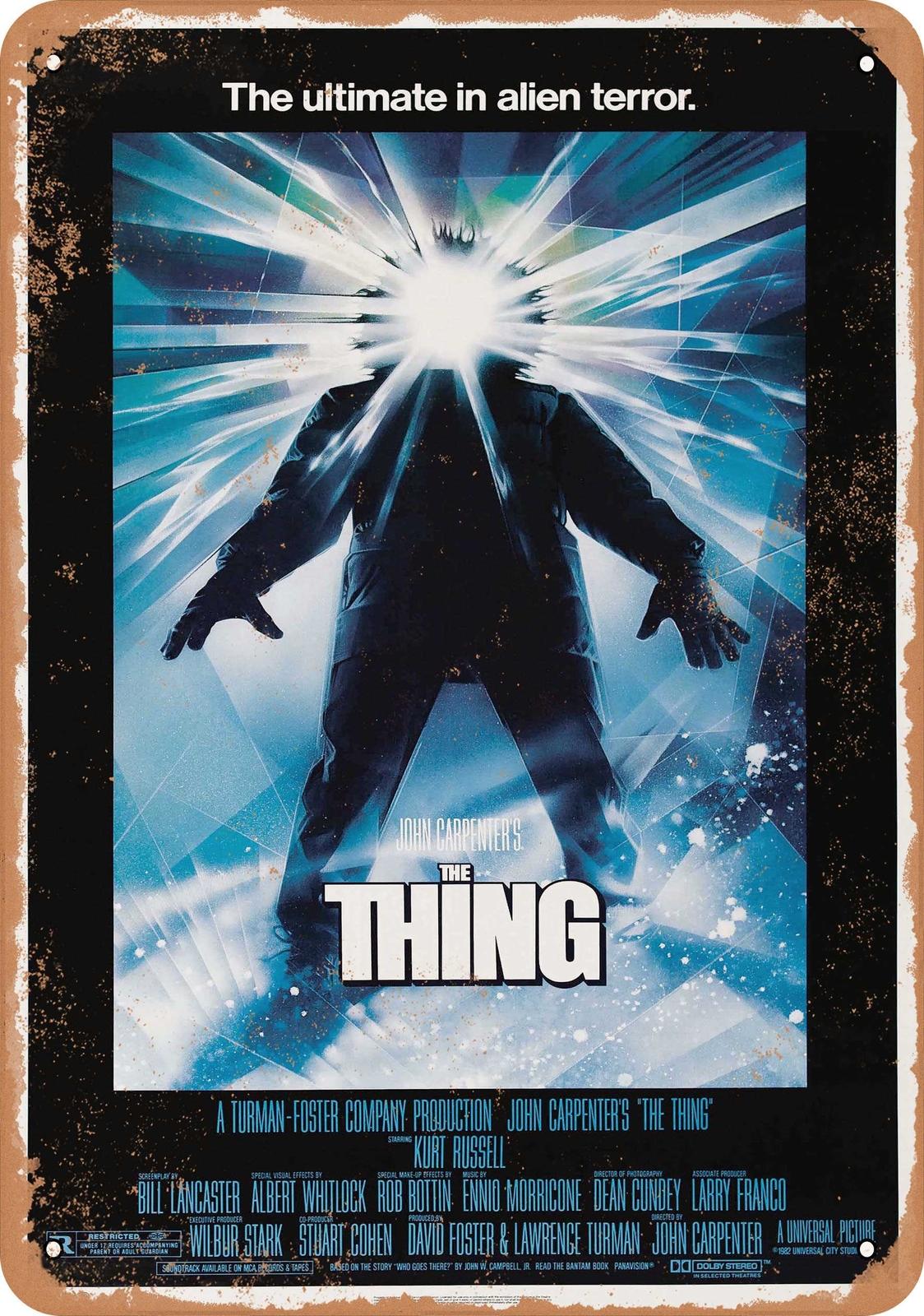 METAL SIGN - The Thing (1982) - Vintage Look