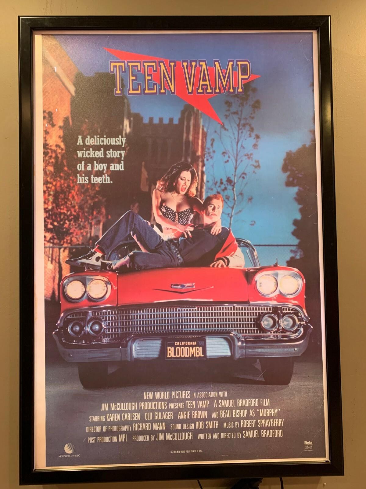 Original Vintage Movie Poster: Teen Vamp (1988) App. 27"x40"
