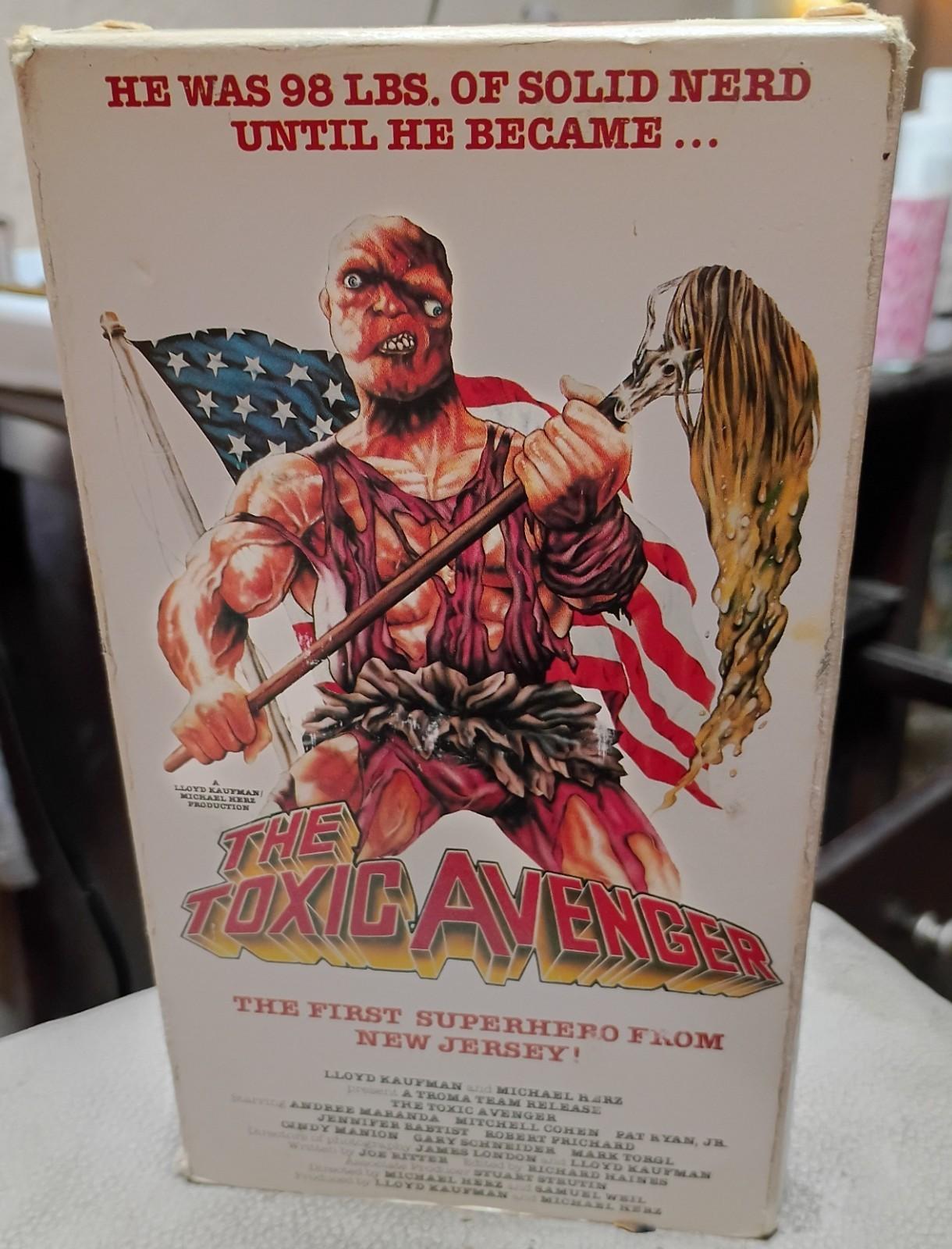 Vintage Original-The Toxic Avenger VHS Tape-Lightning Video 1984 Unrated Version