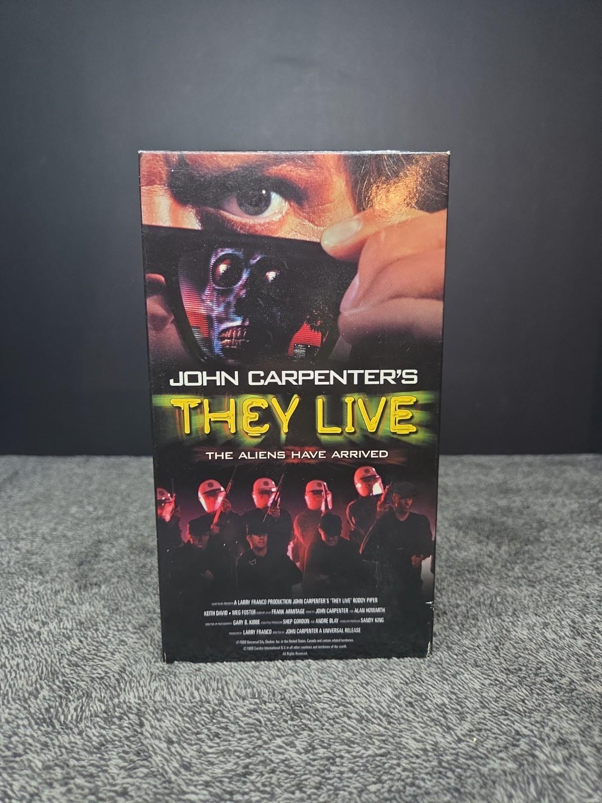 John Carpenter's They Live 1999 VHS 1988 Goodtimes Sci fi Vintage Horror Film