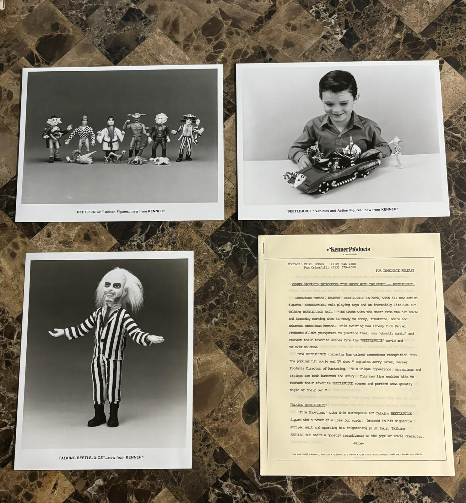 Kenner BEETLEJUICE Toys Pre Production Press Photos And Press Release