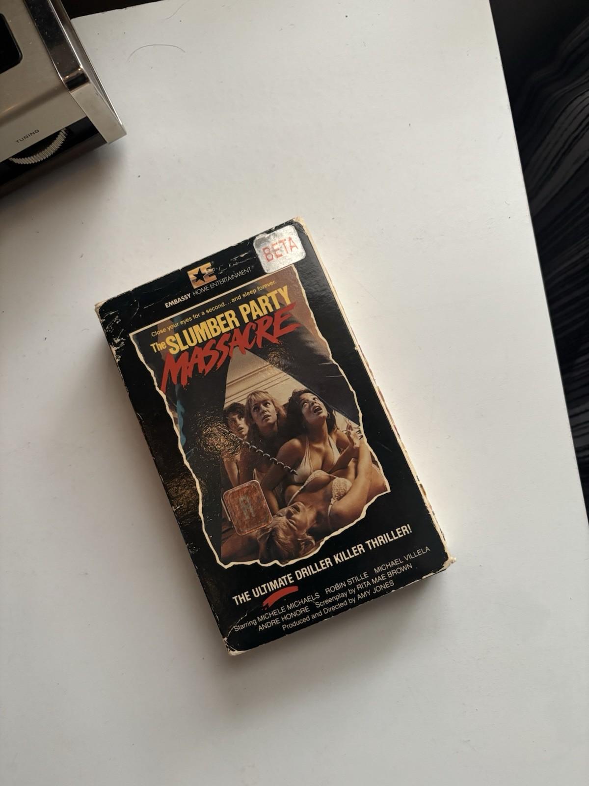 Slumber Party Massacre BETAMAX NOT VHS Horror Slasher Cult Classic Rare