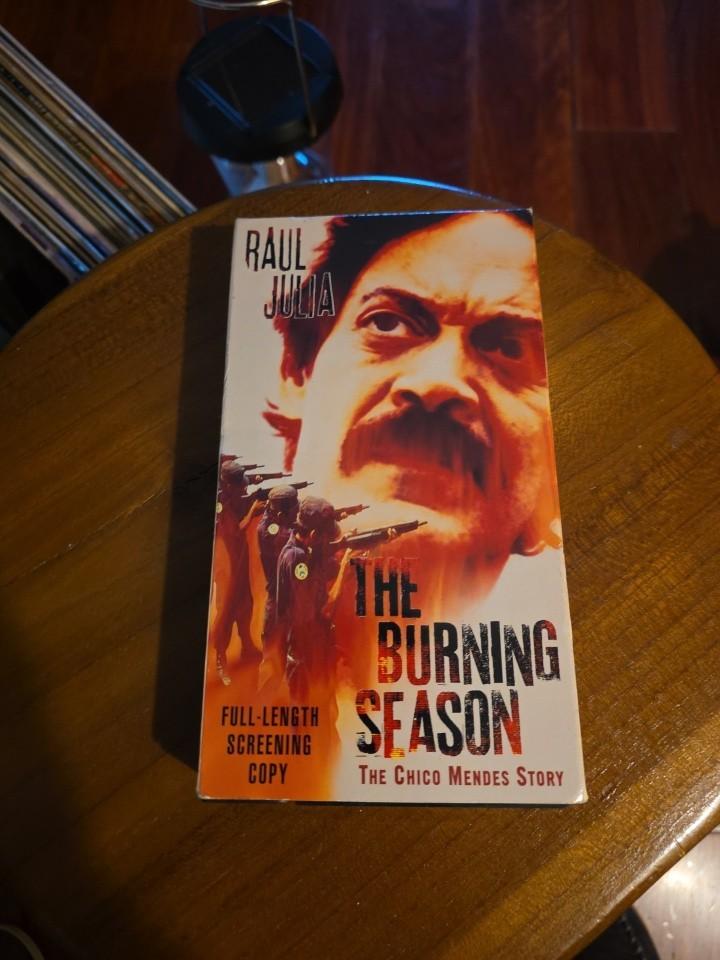 The Burning Season (VHS, 1995) Screener RARE