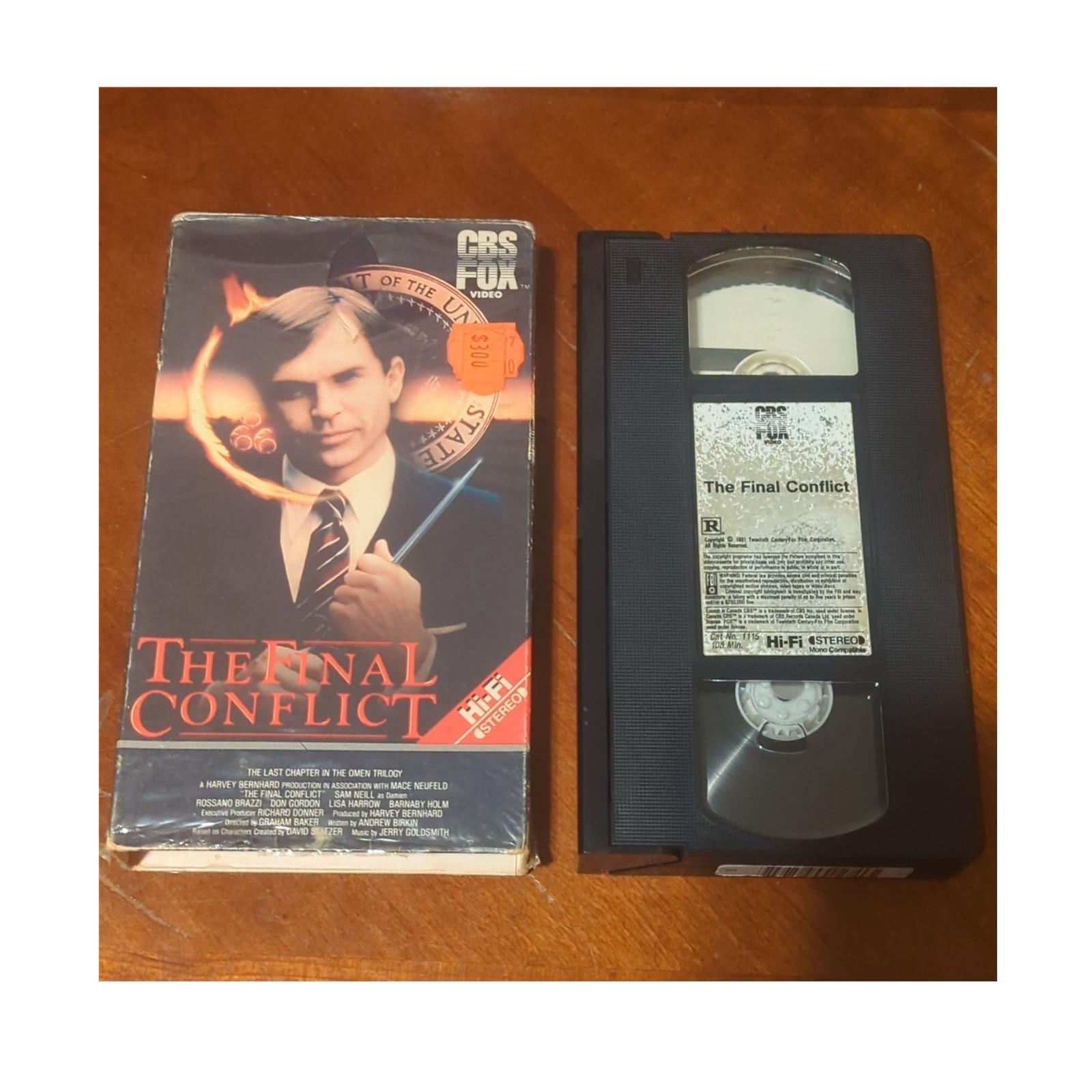 The Final Conflict VHS Video 1981 NTSC R Horror Hi-Fi Stereo Sam Neill
