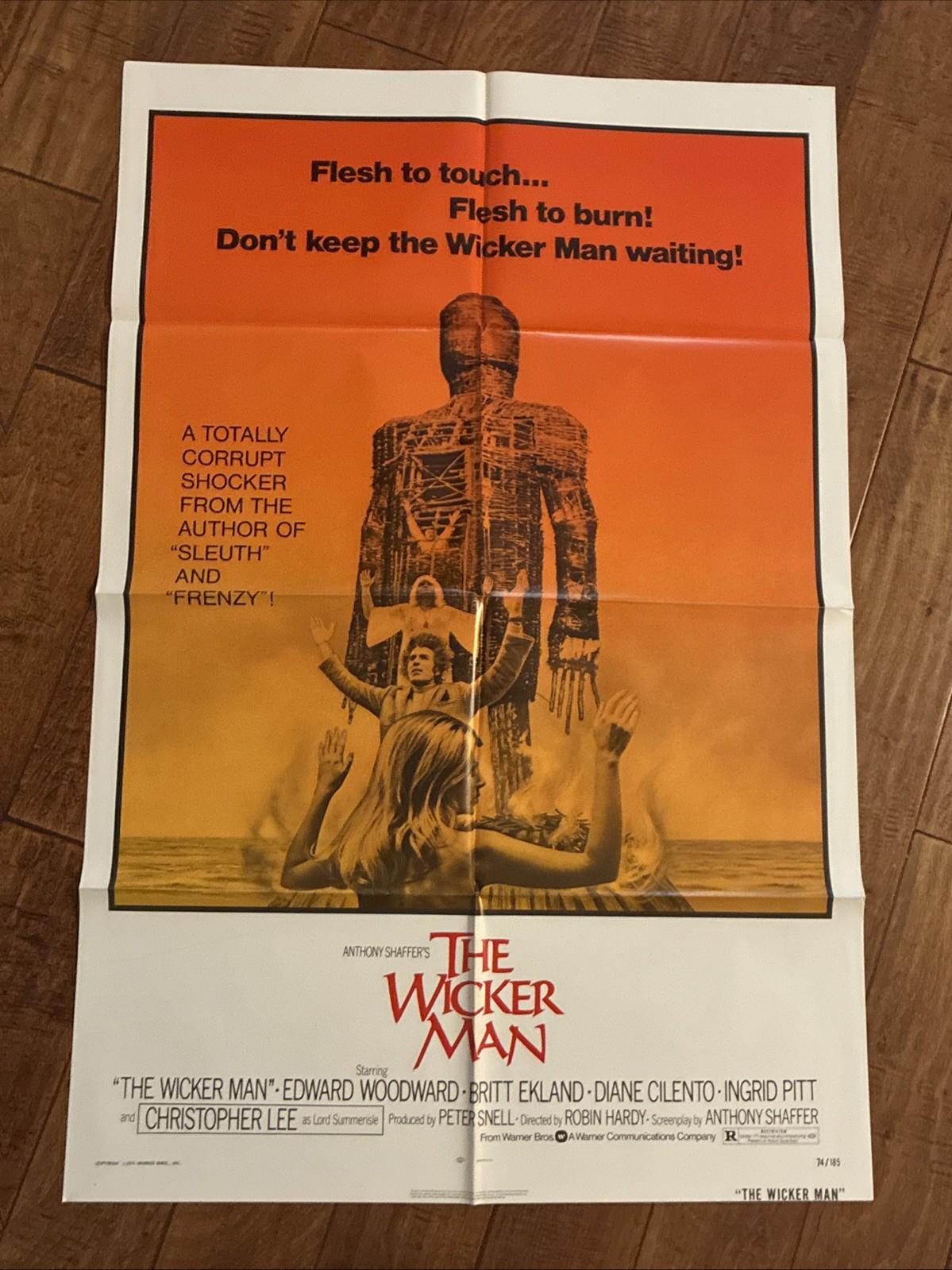 The Wicker Man  - 1974 Original  1sheet Poster- Woodward - Ekland - Lee