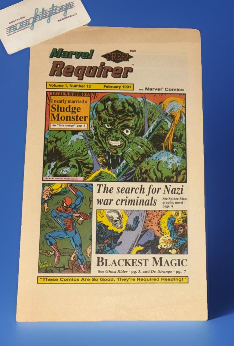 Marvel Requirer #12 Vol 1 Marvel Comics 1991 Toxic Avenger Ghost Rider Promo