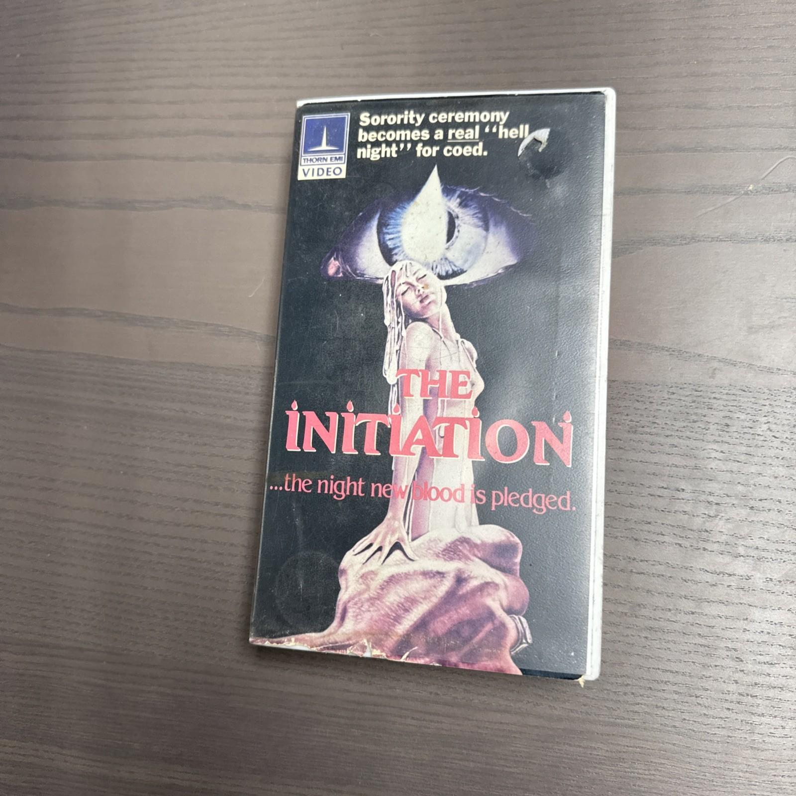 Thorn EMI The Initiation (1984) clamshell VHS OOP RARE Horror - Tested