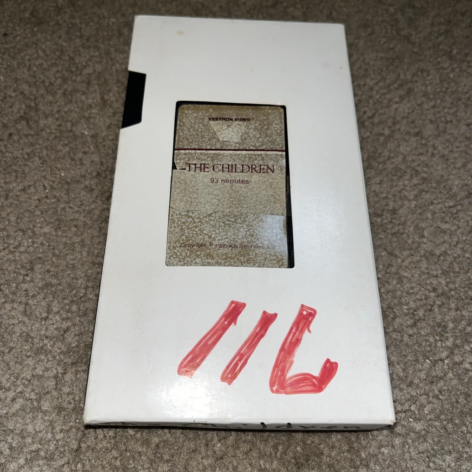 The Children 1980 VHS 1984 Vestron Video Cult Horror Tape Only Rare Collection