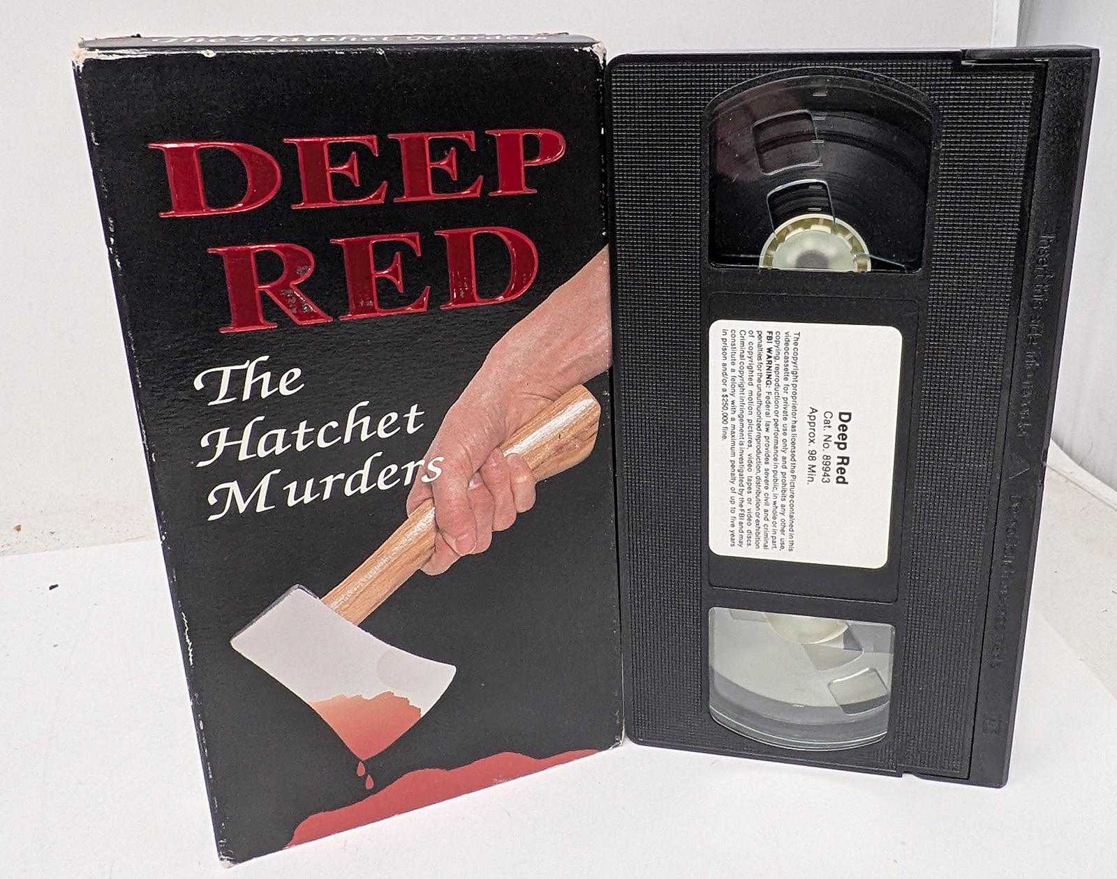 VHS: Deep Red: The Hatchet Murders: rare horror