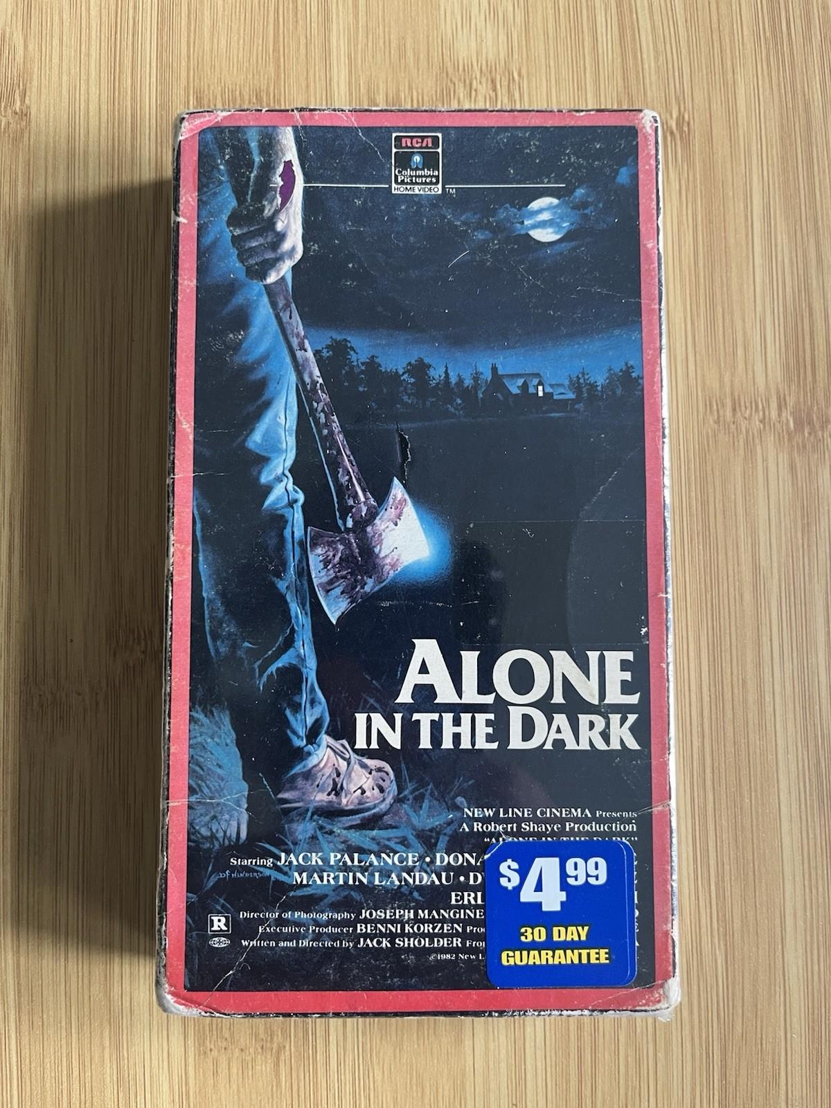 Alone In The Dark VHS RCA Columbia 1983 - Resealed Used Blockbuster Copy!