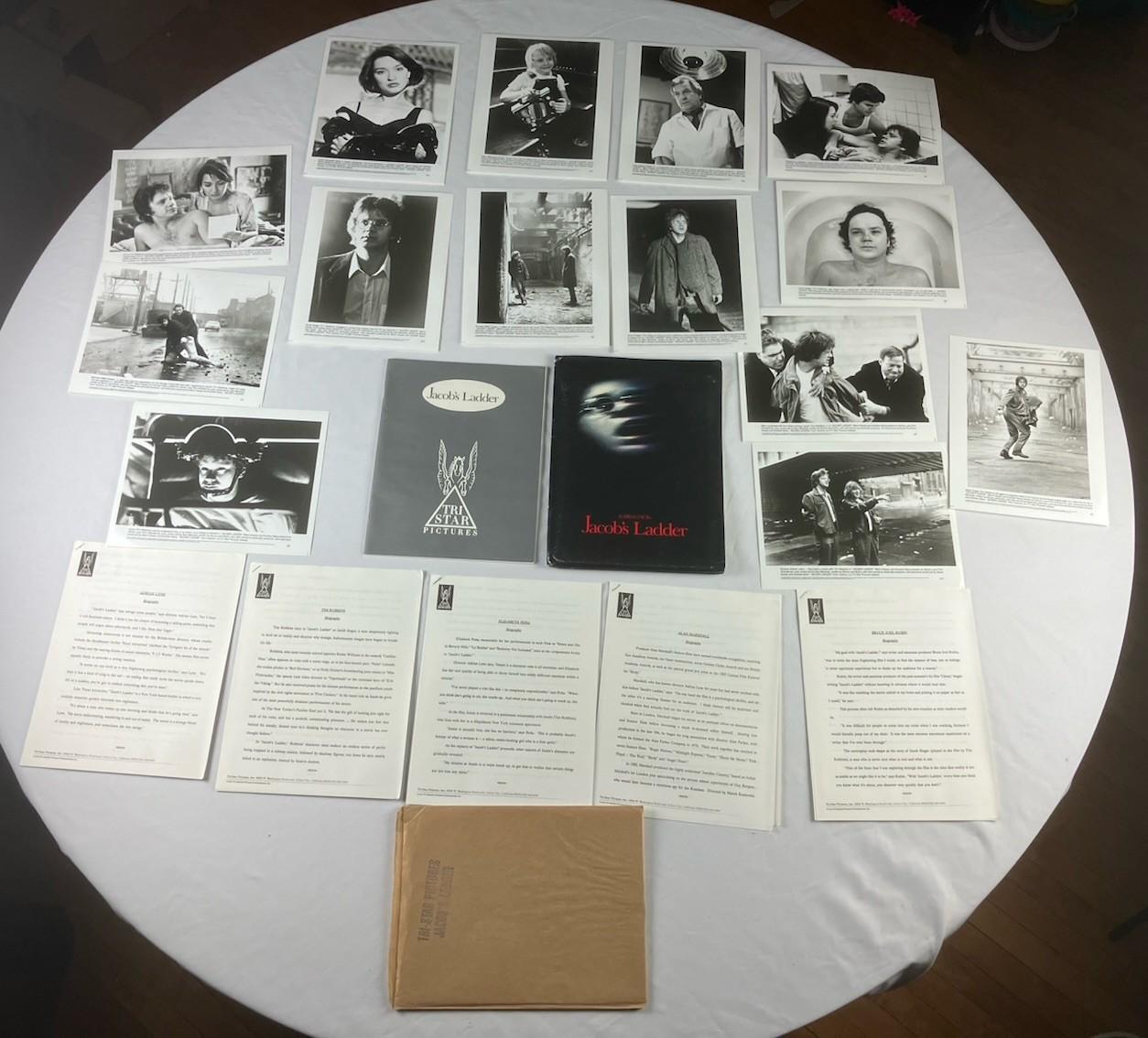Press Kit JACOB'S LADDER Movie Folder 14 Photos Production Booklets Tim Robbins