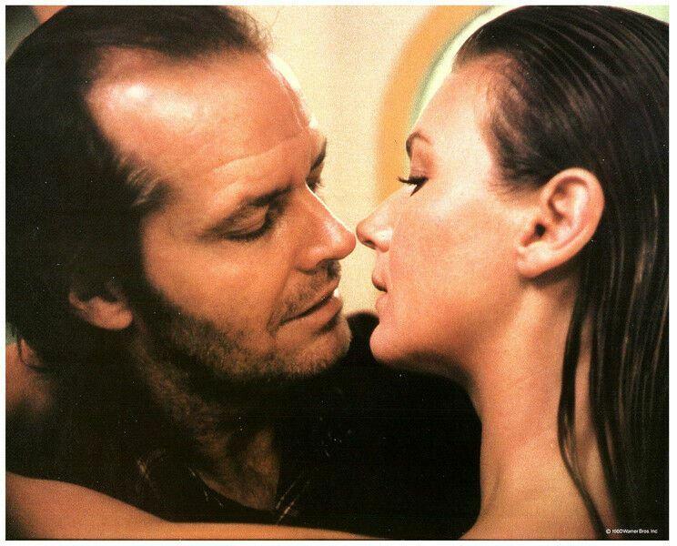 The Shining original 8x10 lobby card 1980 Jack Nicholson Lia Beldam kiss