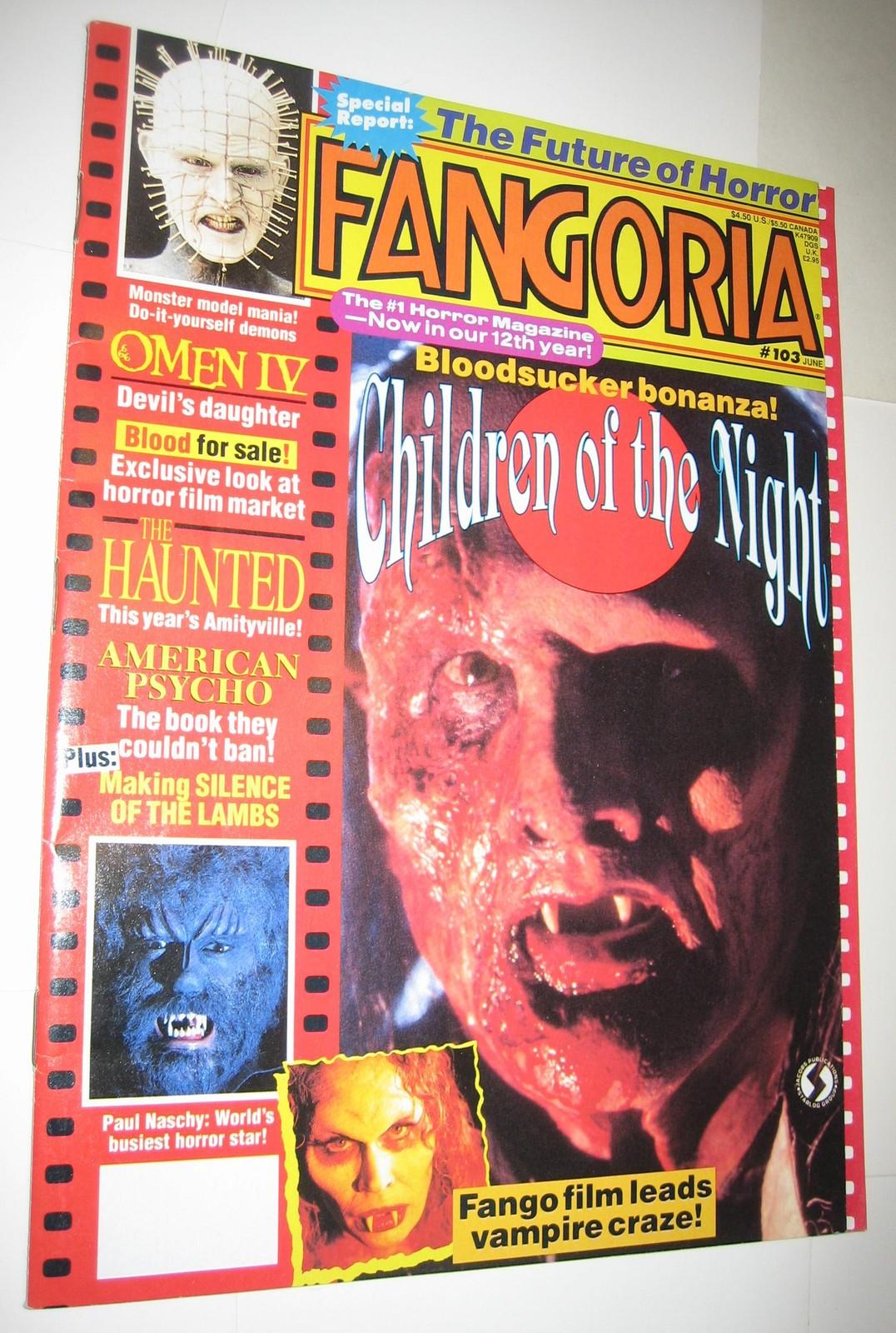 Fangoria #103 June 1991 Children of the Night Cvr Silence Lambs American Psycho 