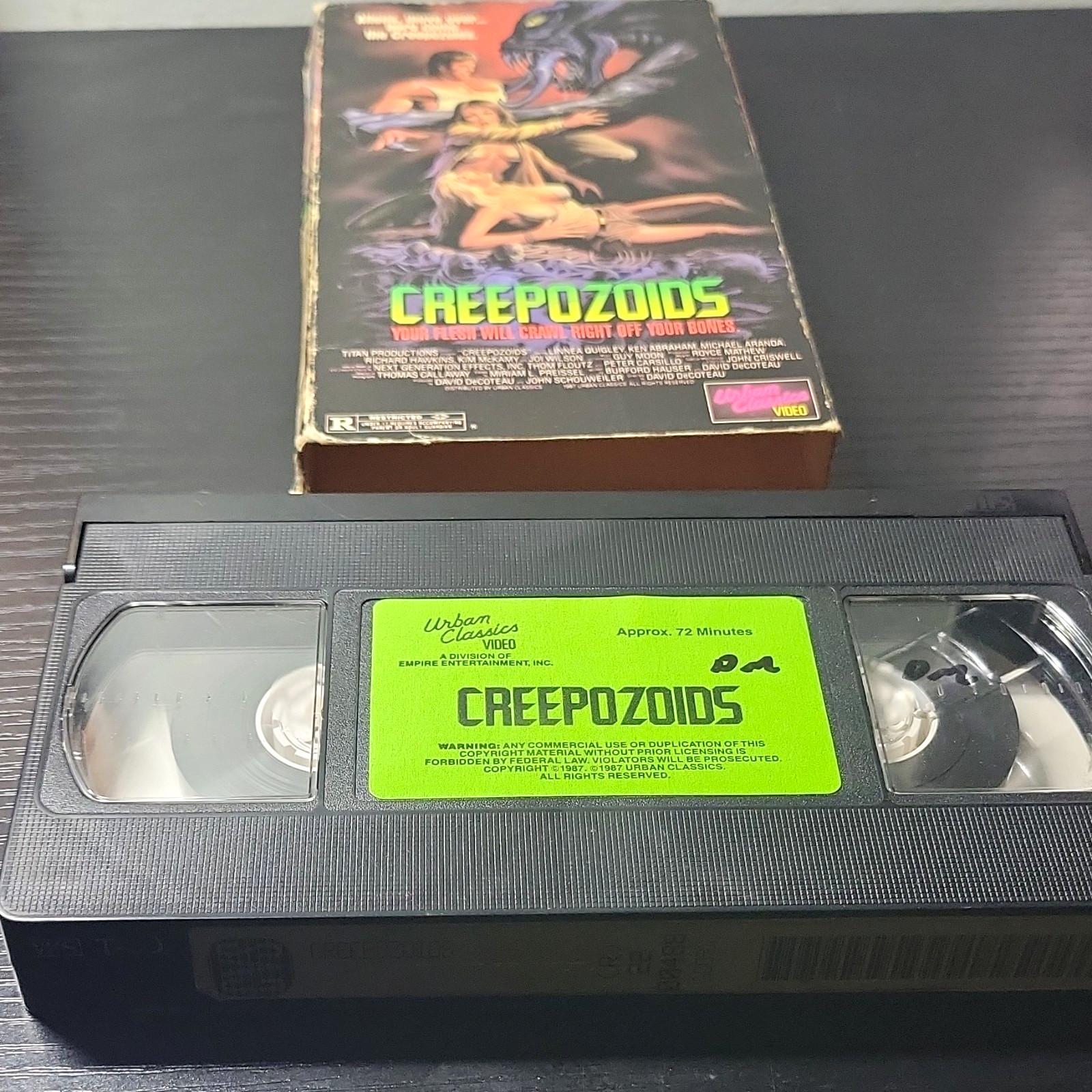 Creepozoids VHS NTSC Urban Classics Video 1987 Horror Sci-Fi R Linnea Quigley