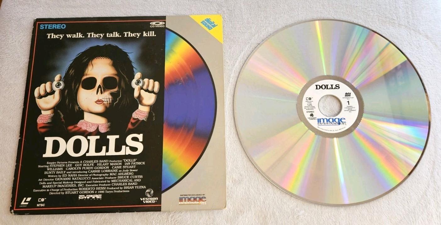 Dolls Laserdisc 1986 Empire Horror Extended Play LD NTSC Laservision EX/VG+
