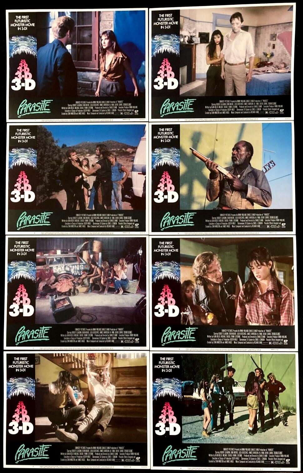 PARASITE Original Movie Lobby Card Poster Set Demi Moore Sci-Fi Horror 3D