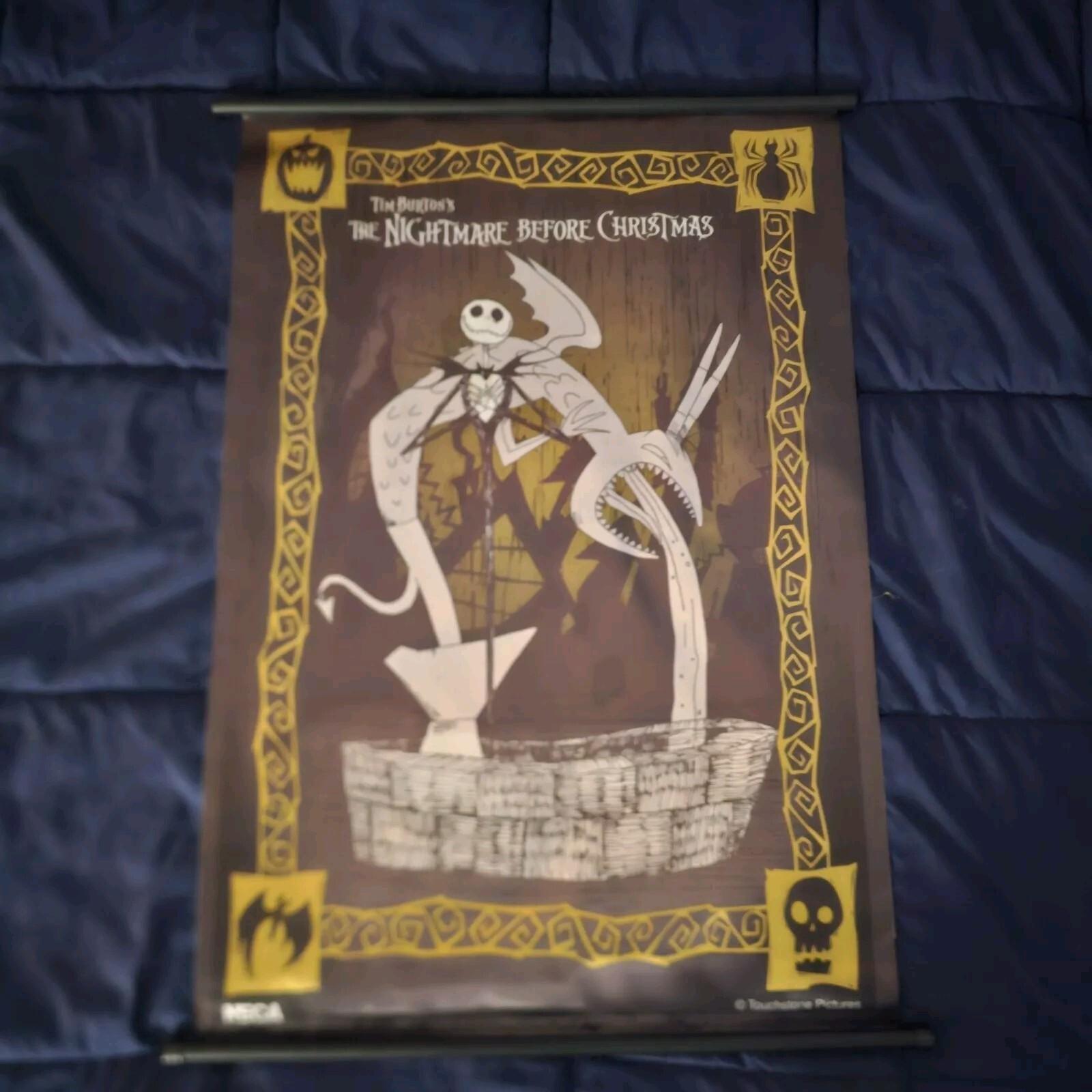 Nightmare Before Christmas Silkscreen Hanging Banner- EX. RARE ORIGINAL 1993