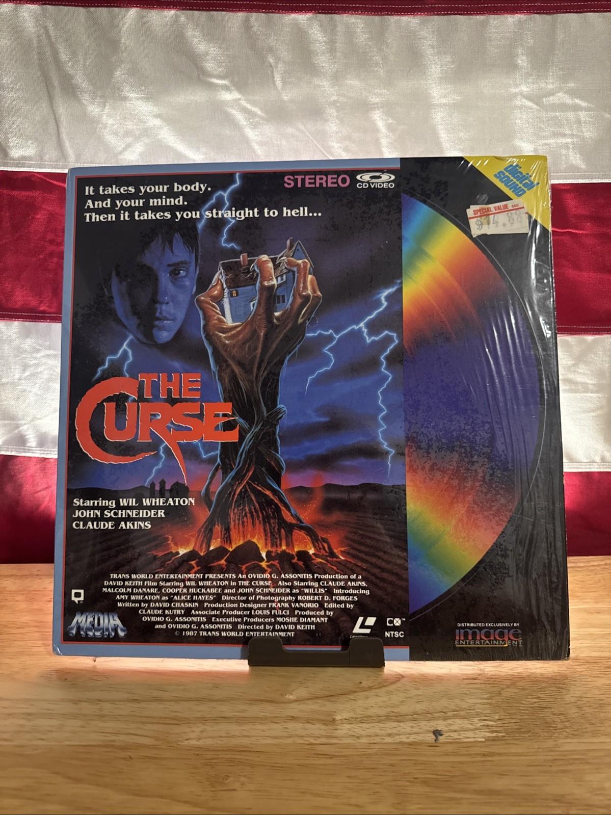 The Curse Laserdisc VERY GOOD CONDITION! Message For Testing!