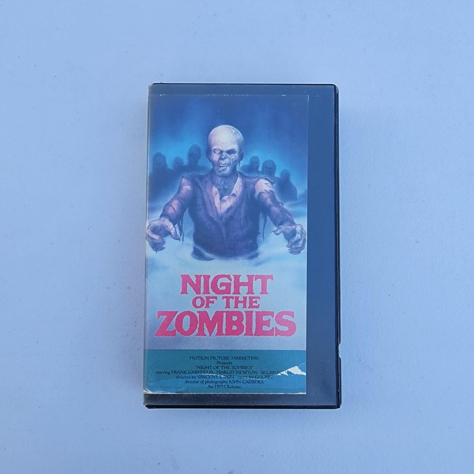 Night of the Zombies (VHS, 1983) Rare Horror Vestron Video Classic Cut Box