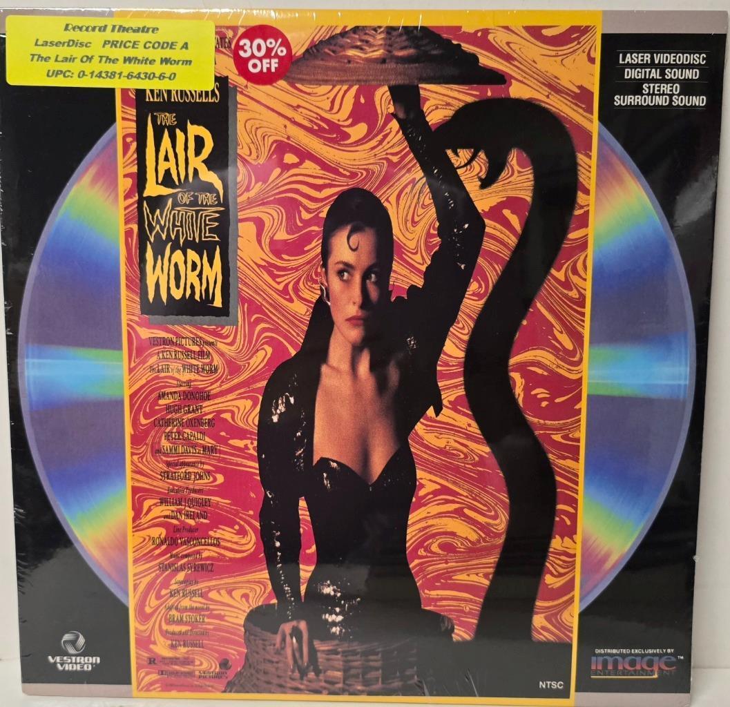 THE LAIR OF THE WHITE WORM KEN RUSSELL 1988 LASERDISC LASER DISC NEW SEALED