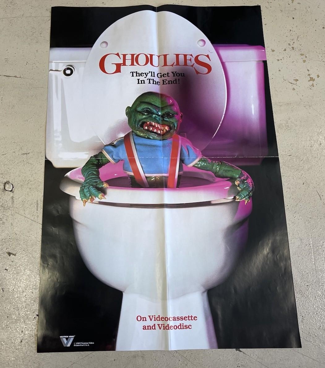 Vintage Ghoulies 1985 Original Movie Poster Horror Collectible 36x23.5” Vestron
