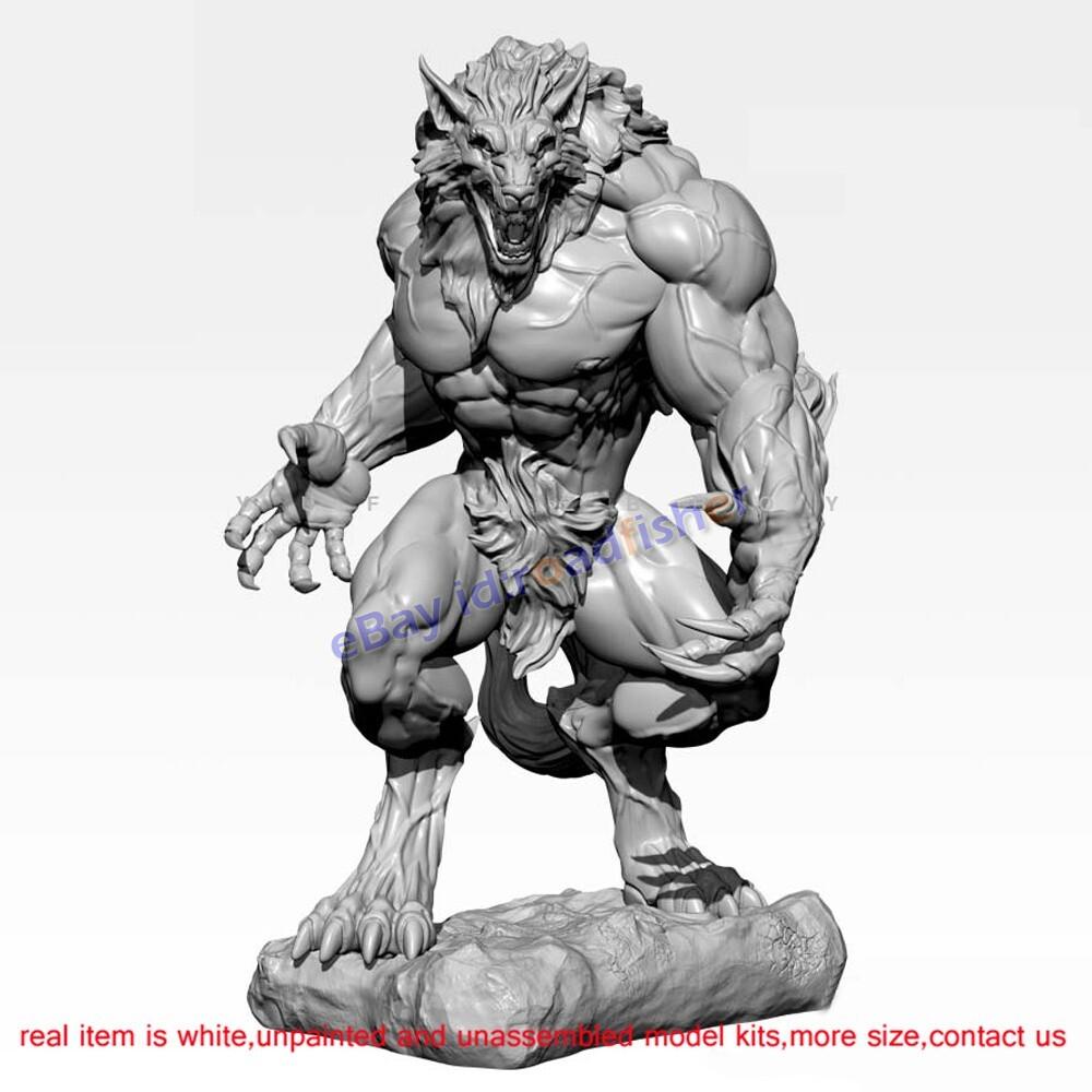 Werewolf Standing 1/8 Unpainted Model Kit Unassembled 3D Printing 24cmH GK