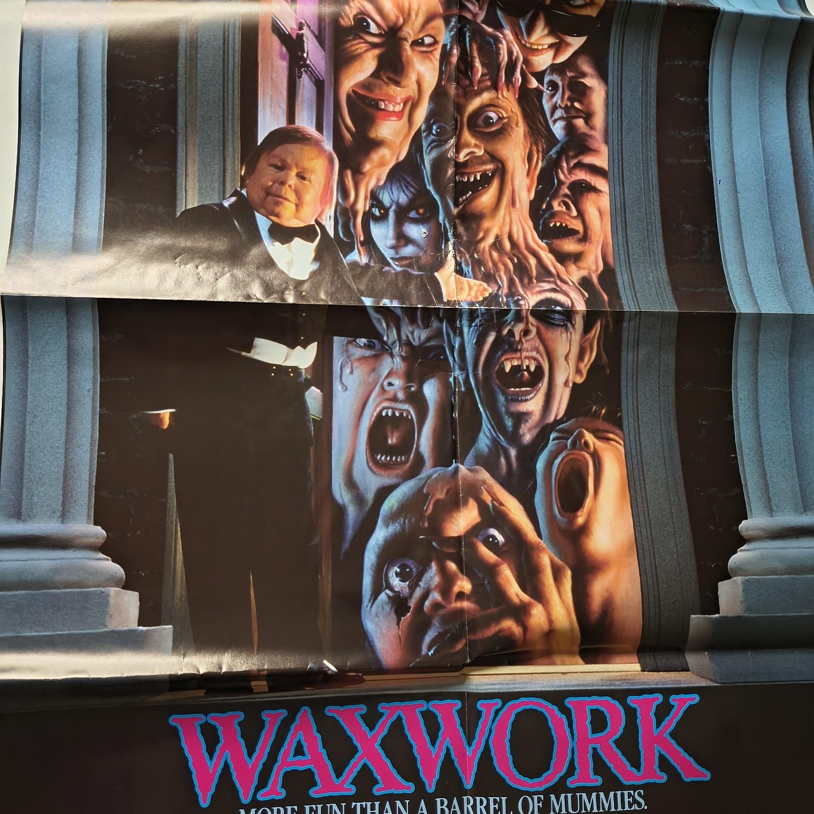 Waxwork (1988) Original Movie Poster 27x41 Horror One Sheet Vestron Video Store