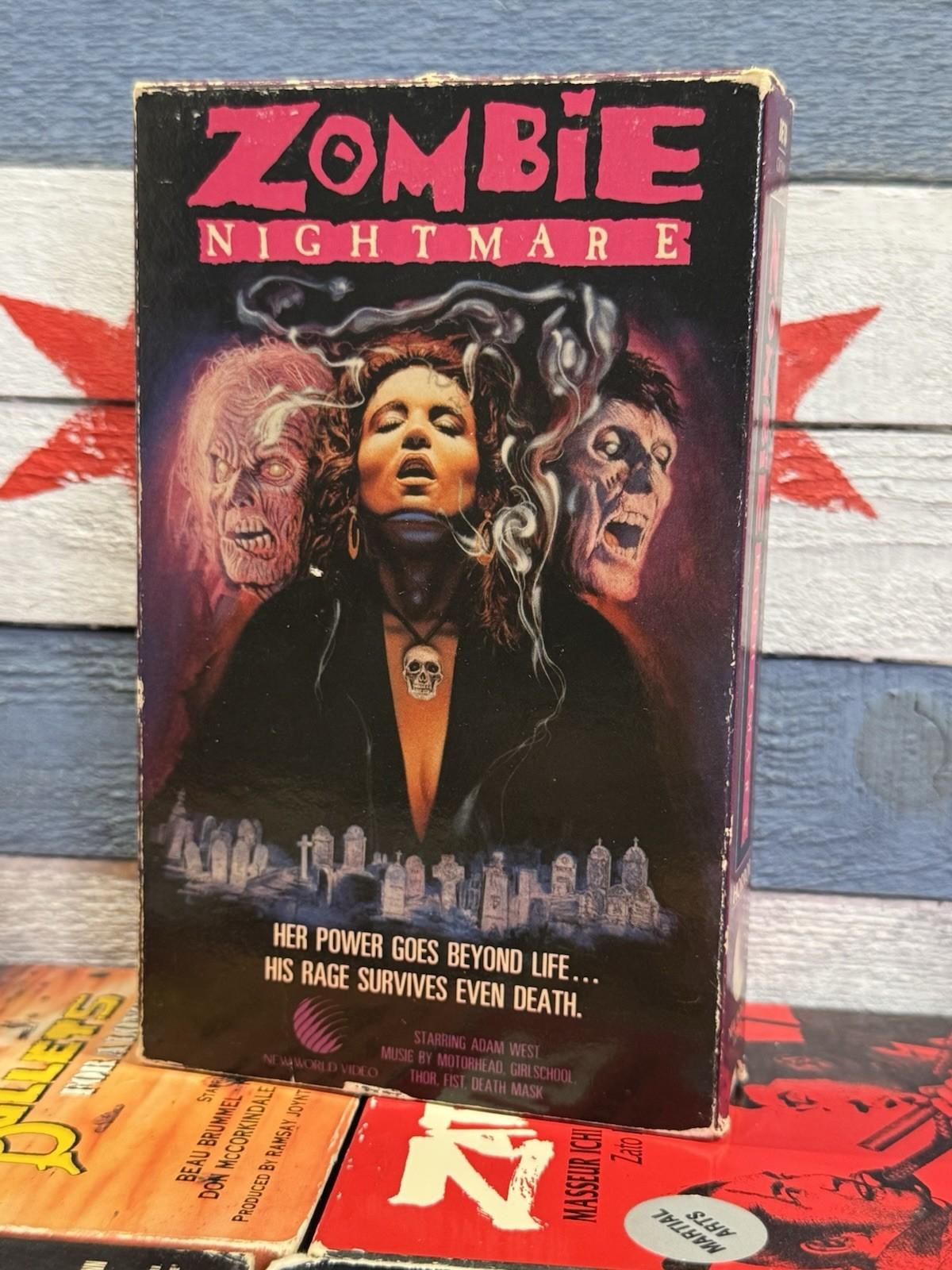 Zombie Nightmare (1986) BETAMAX Adam West, Thor, New World Video Beta