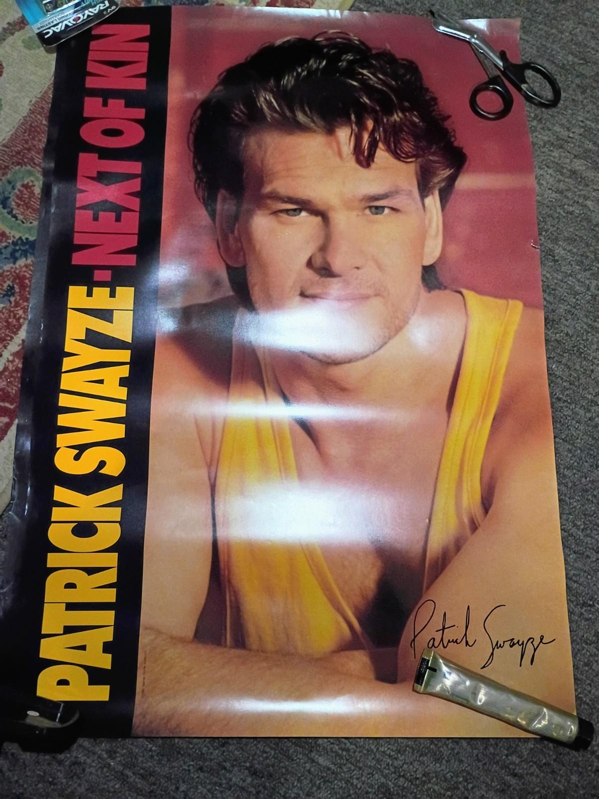 Original Next Of Kin Patrick Swayze 1989 Video Promo Movie Poster 20x30  Auto