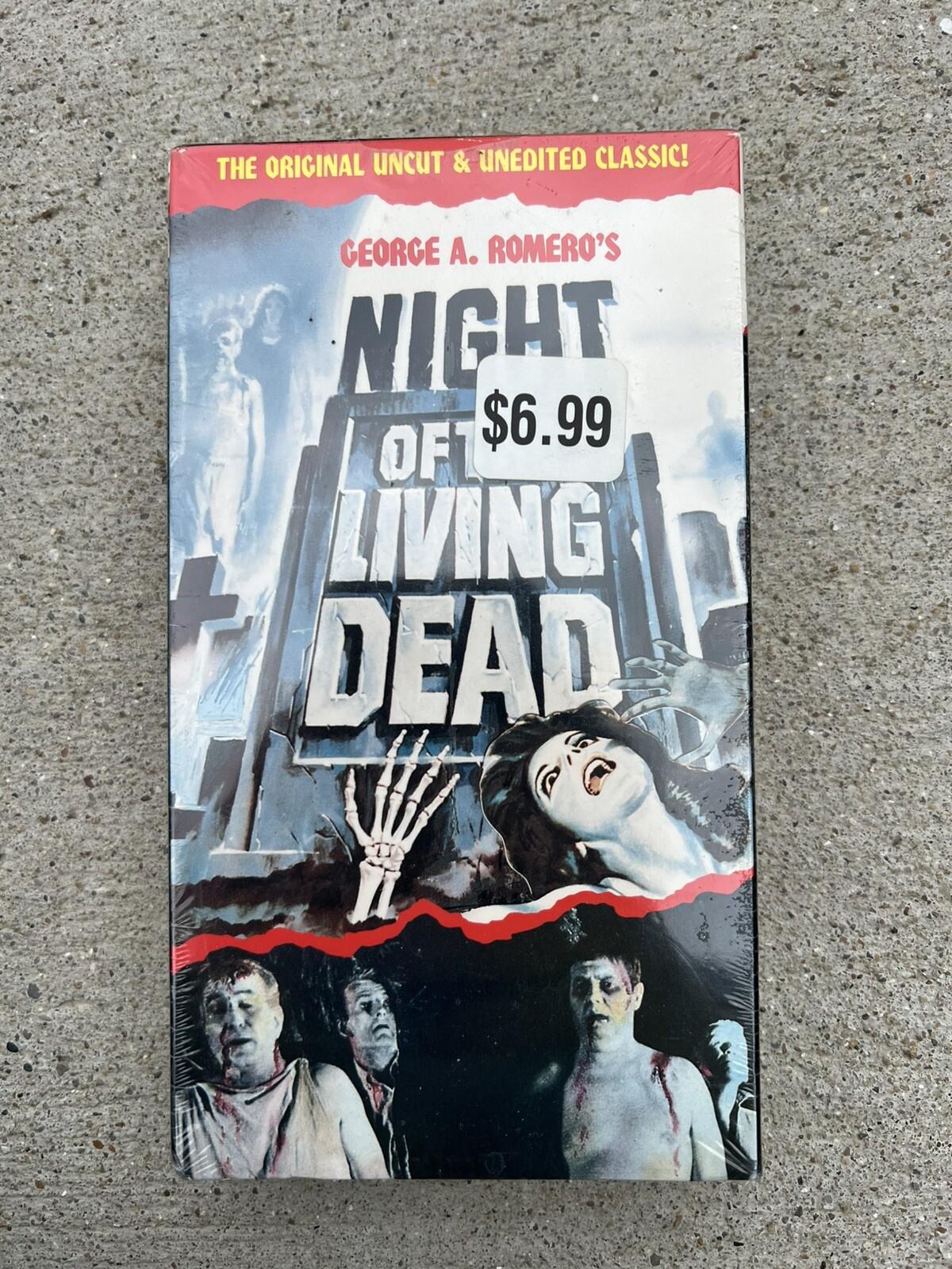 Vintage 1990 Sealed Brand New VHS Tape Movie “Night of the Living Dead"
