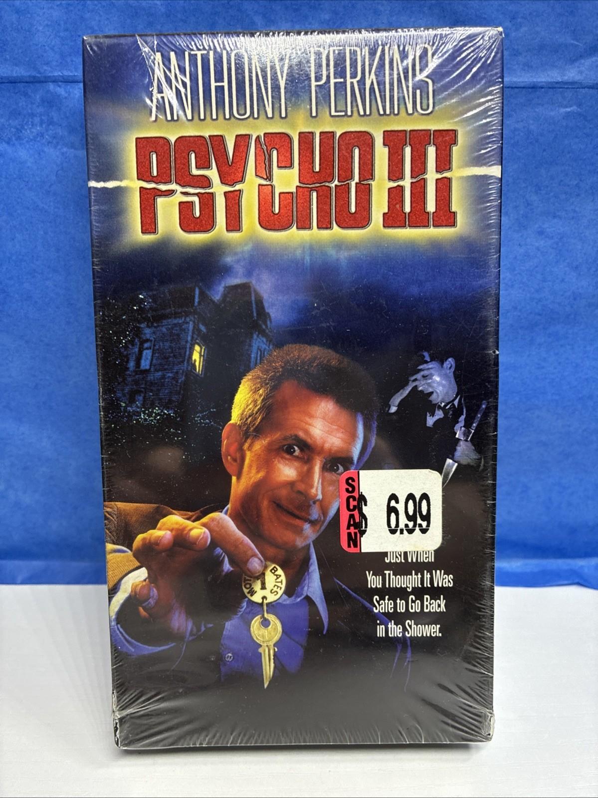PSYCHO III 1986 VHS 1997 Goodtimes Anthony Perkins Horror Slasher Sealed